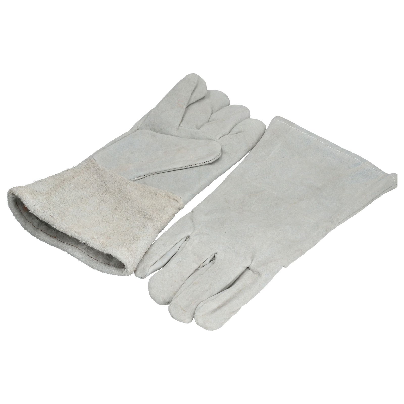 Guantes de carnaza con refuerzo en palma y puño largo unitalla Surtek - Imagen 3