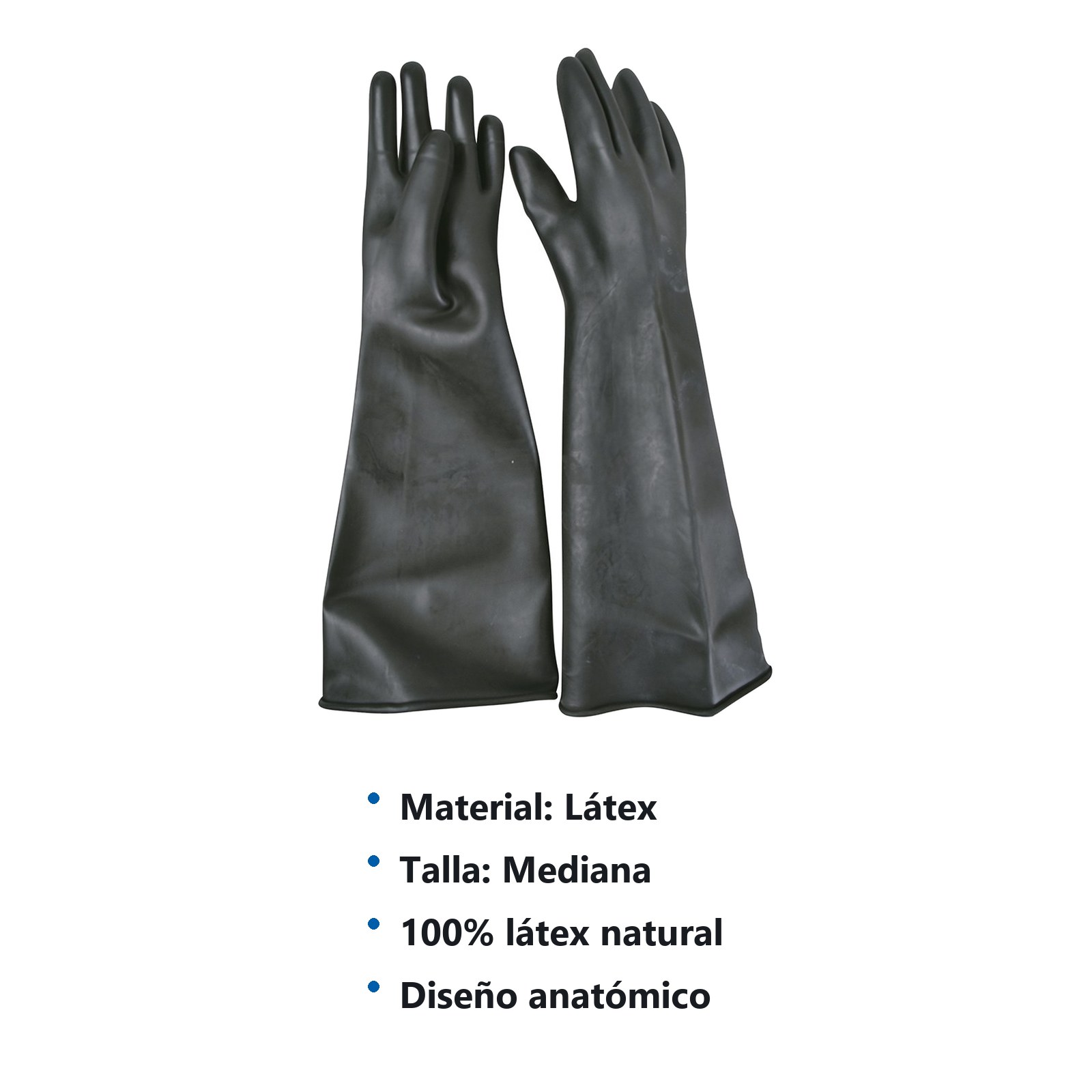 Guantes largos de látex M Surtek - Imagen 2