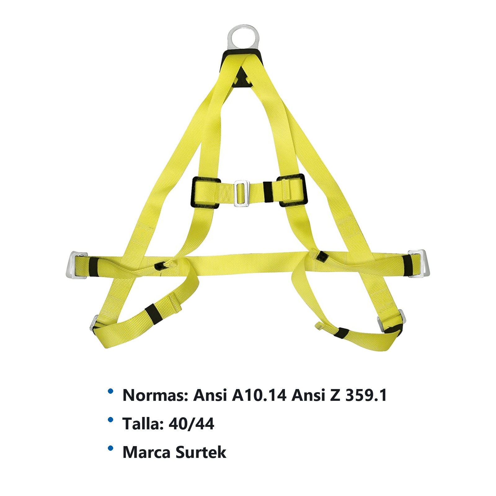 Arnés de seguridad contra caídas, talla 40-44 Surtek - Imagen 2