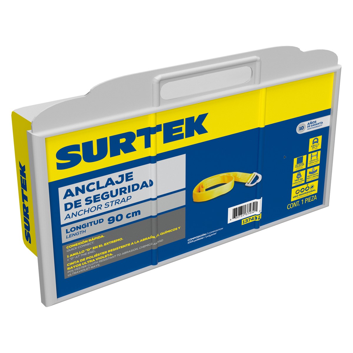 Anclaje de seguridad de punto fijo con argolla Surtek - Imagen 2