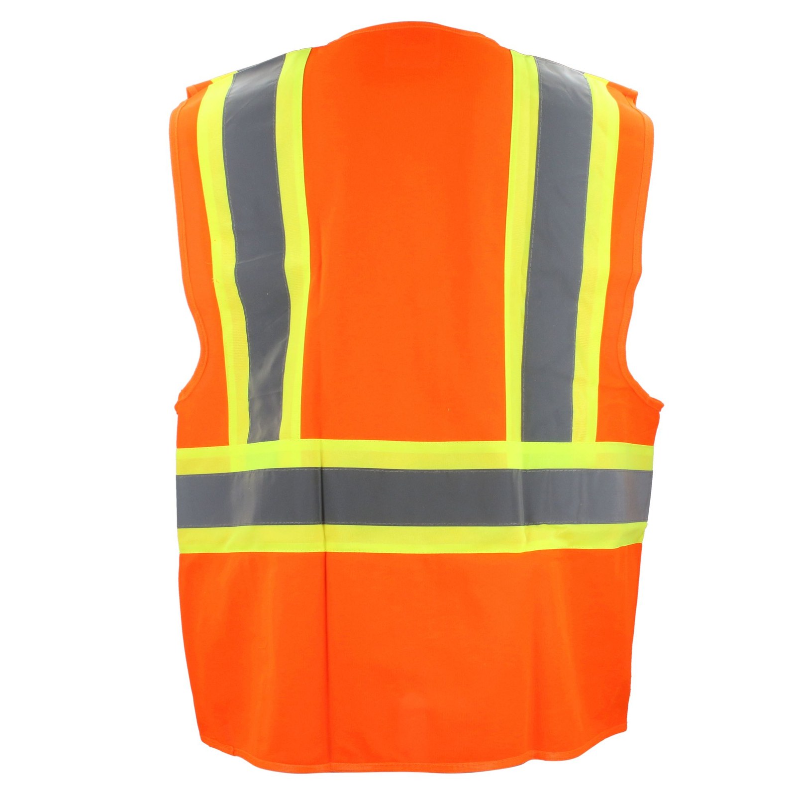 Chaleco de seguridad de alta visibilidad con cierre y 6 bolsas naranja unitalla Surtek - Imagen 3