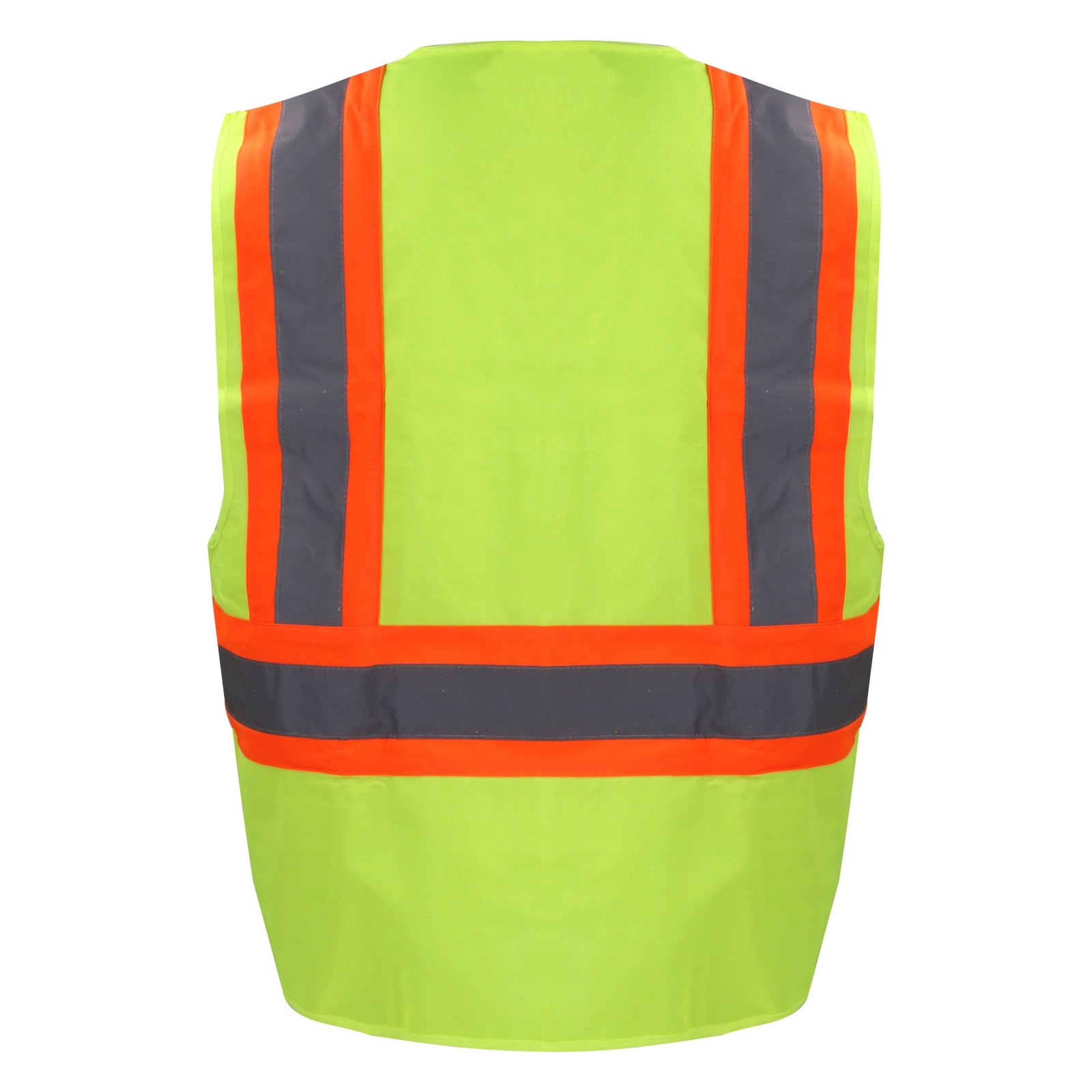 Chaleco de seguridad de alta visibilidad con cierre y 6 bolsas amarillo unitalla Surtek - Imagen 3