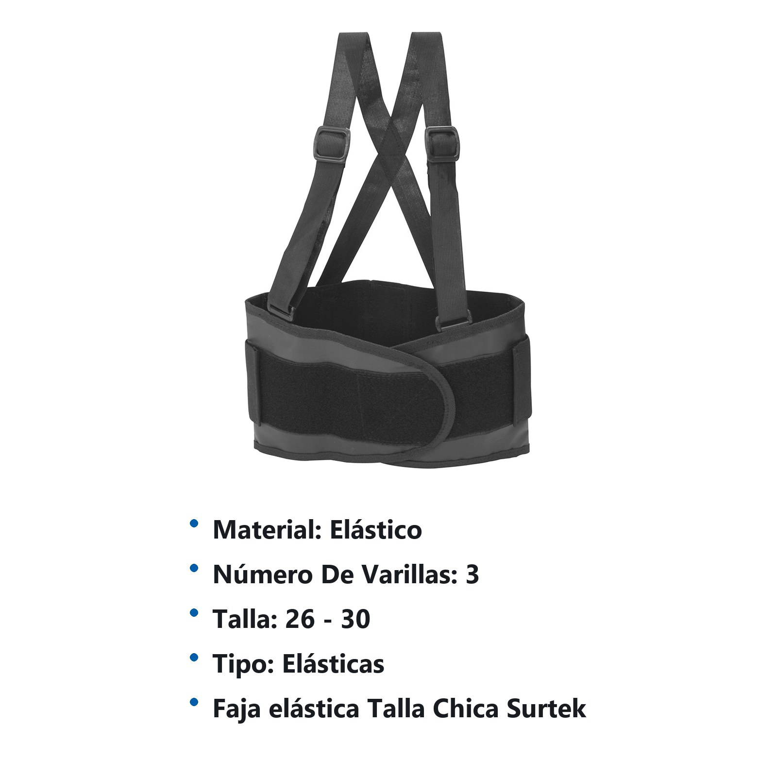 Faja elástica con 3 varillas CH Surtek - Imagen 2