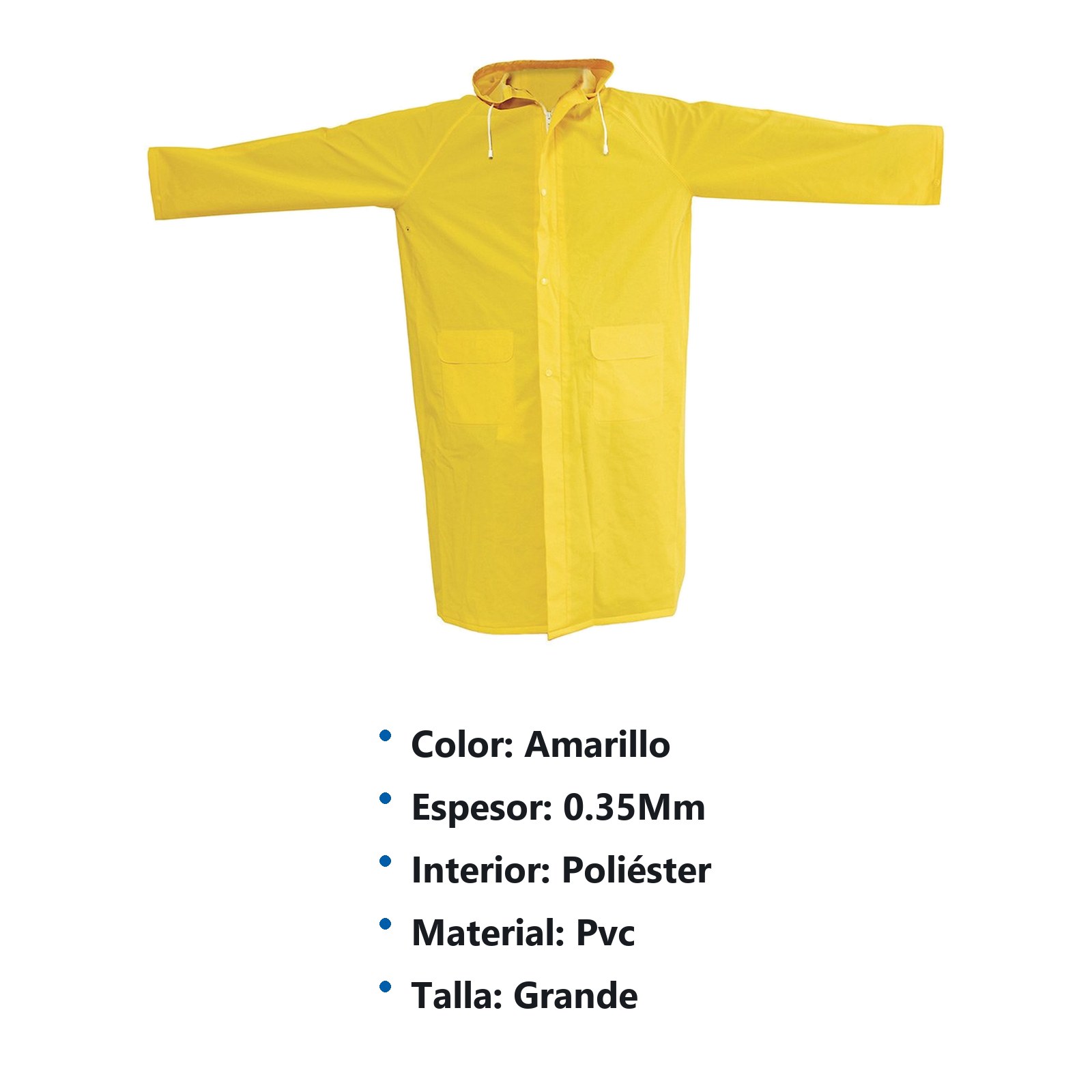 Gabardina impermeable sin reflejante con interior de poliéster G Surtek - Imagen 2