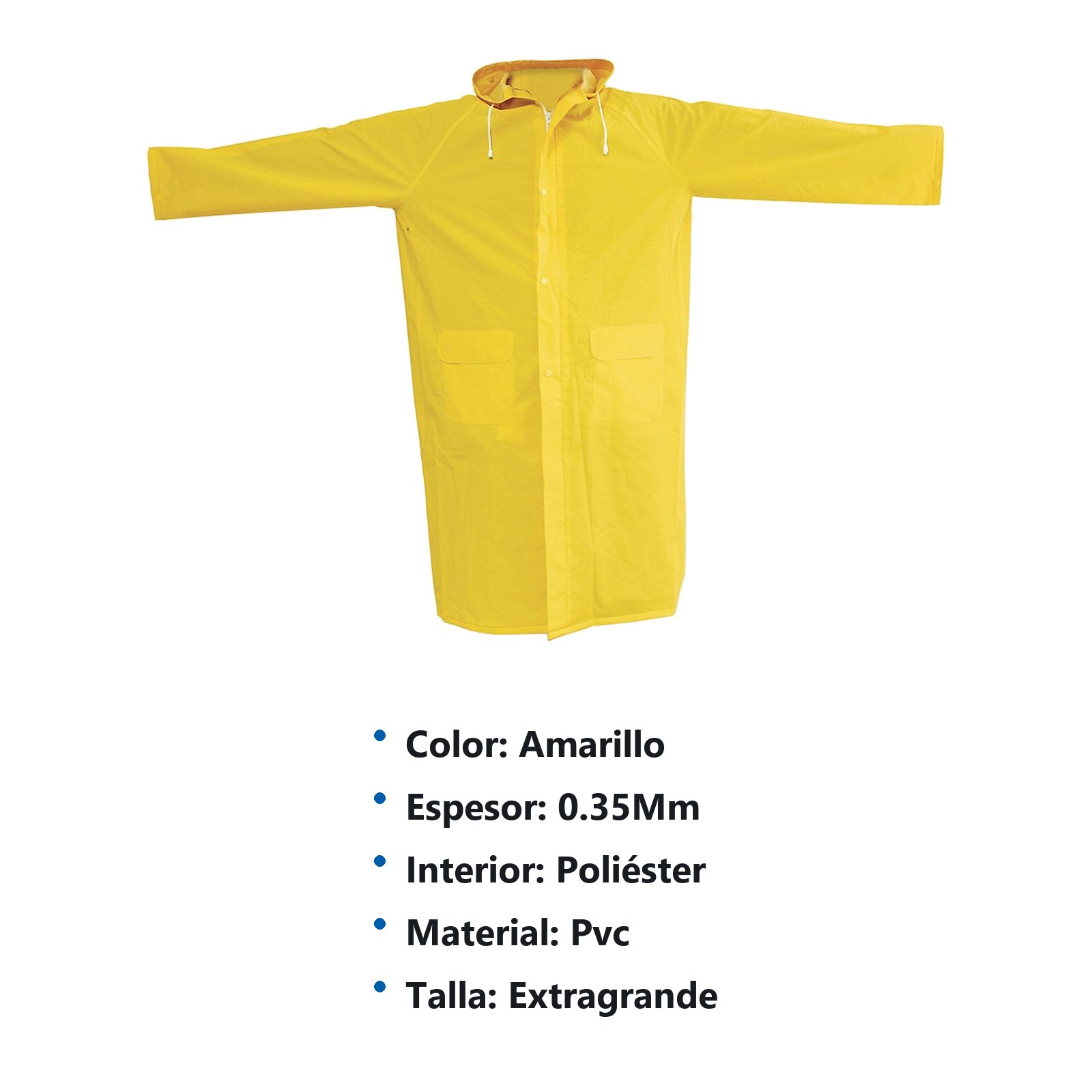 Gabardina impermeable sin reflejante con interior de poliéster EG Surtek - Imagen 2