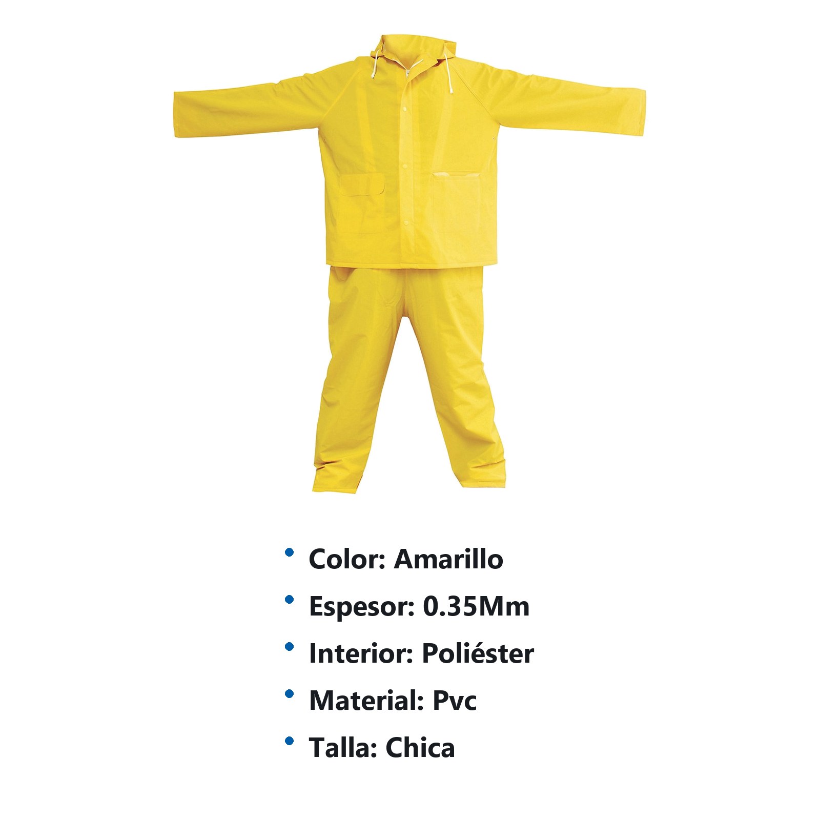 Traje impermeable sin reflejante con interior de poliéster CH, 2 piezas Surtek - Imagen 2