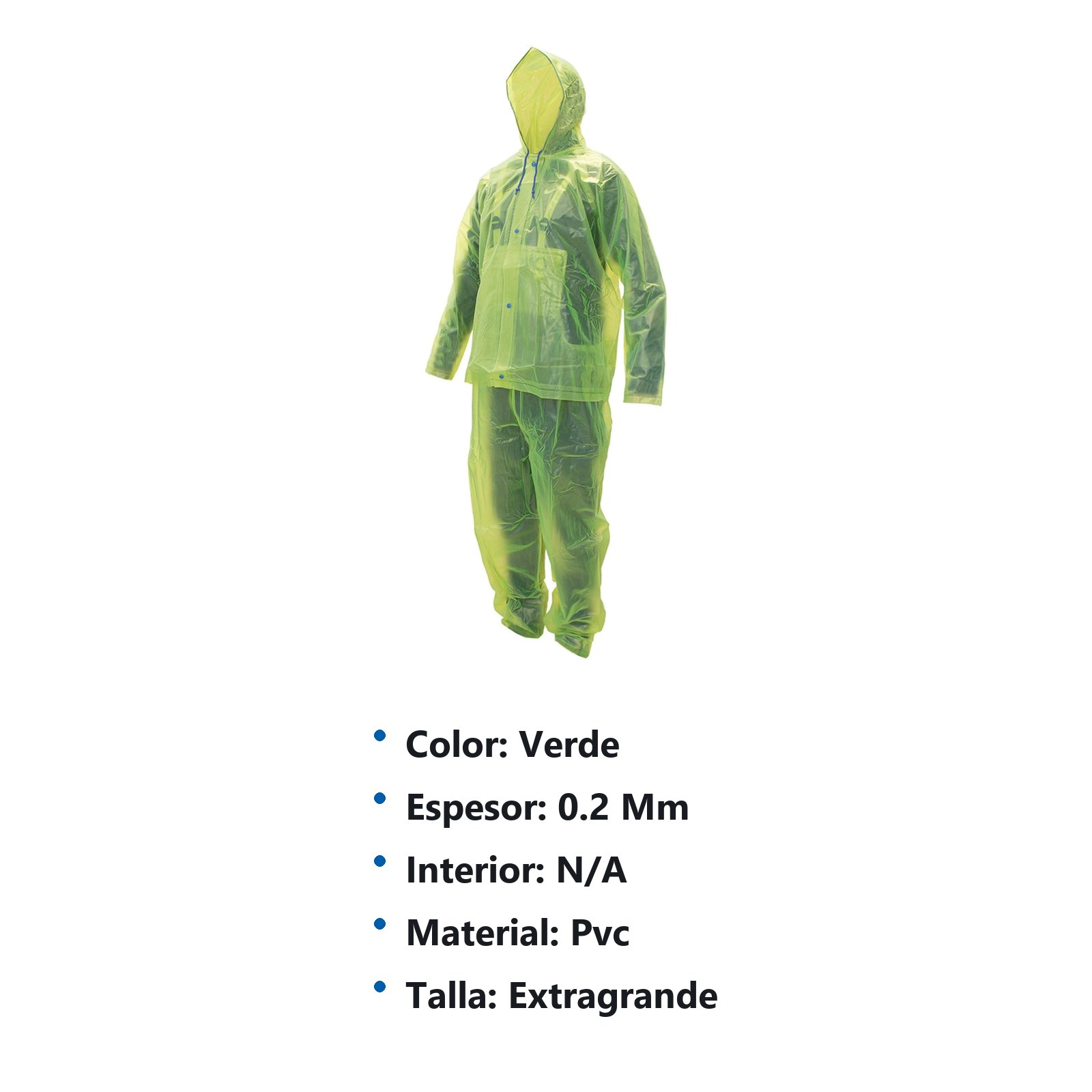 Traje impermeable de alta visibilidad EG, 2 piezas Surtek - Imagen 2