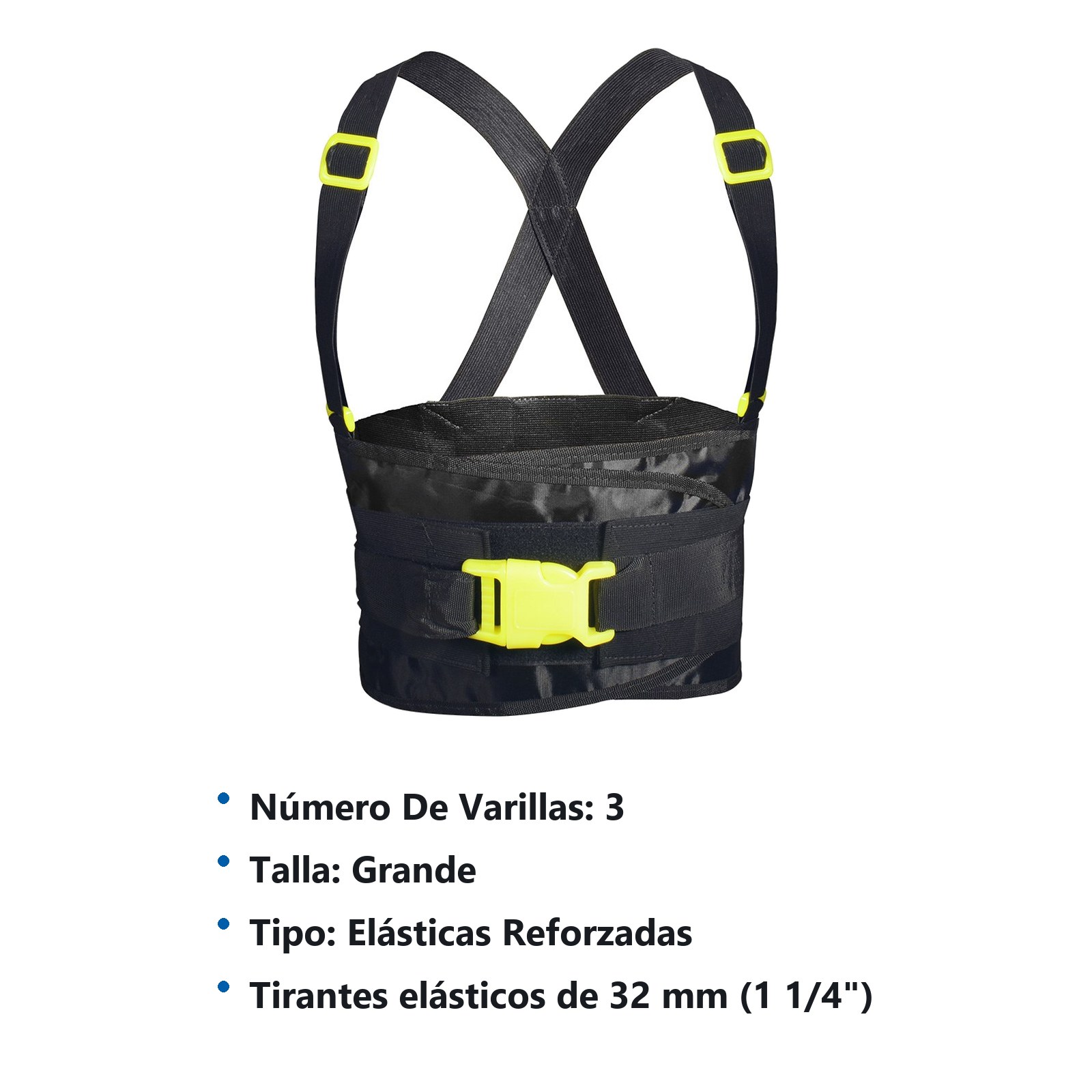 Faja elástica reforzada con hebilla de alta visibilidad G Surtek - Imagen 2