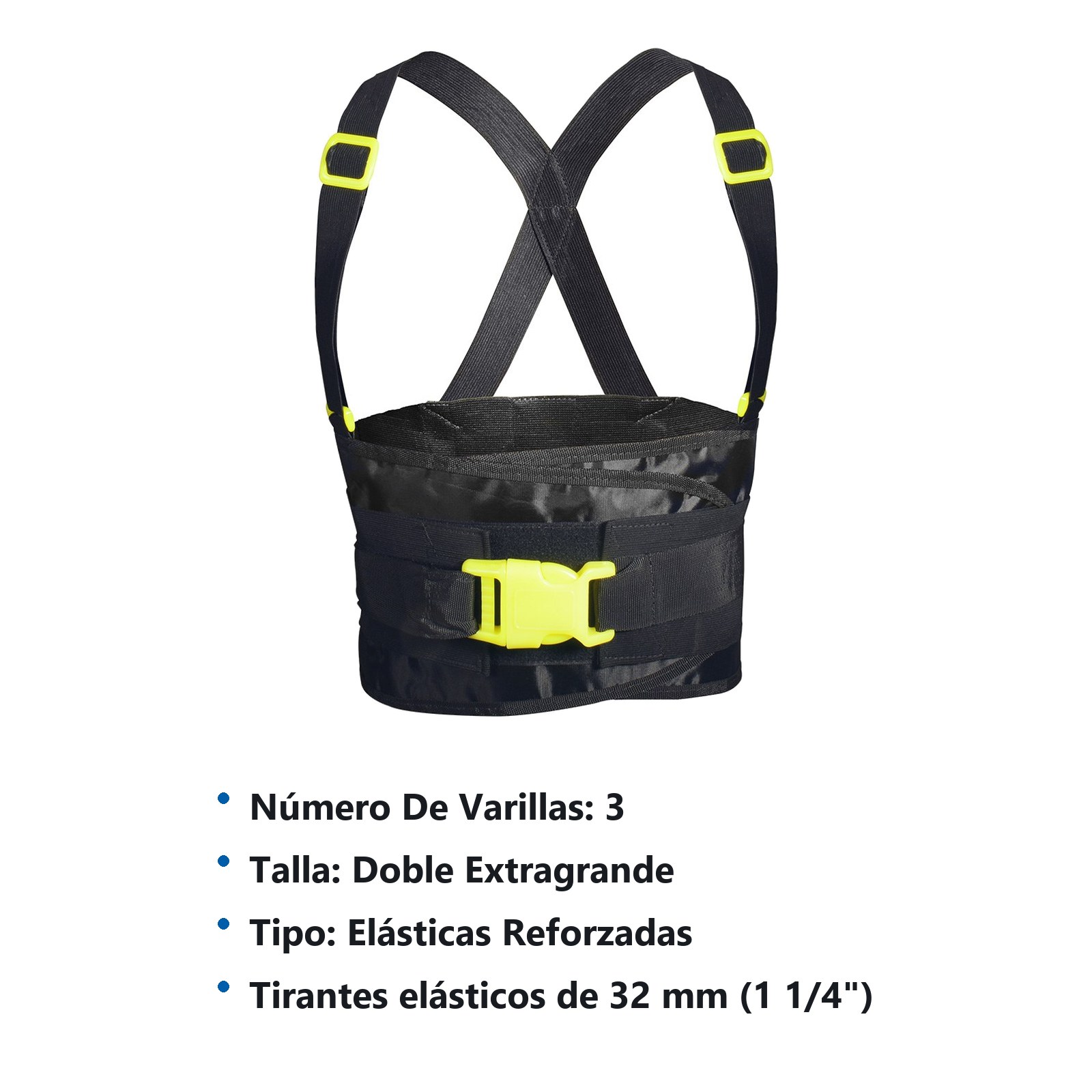 Faja elástica reforzada con hebilla de alta visibilidad EEG Surtek - Imagen 2