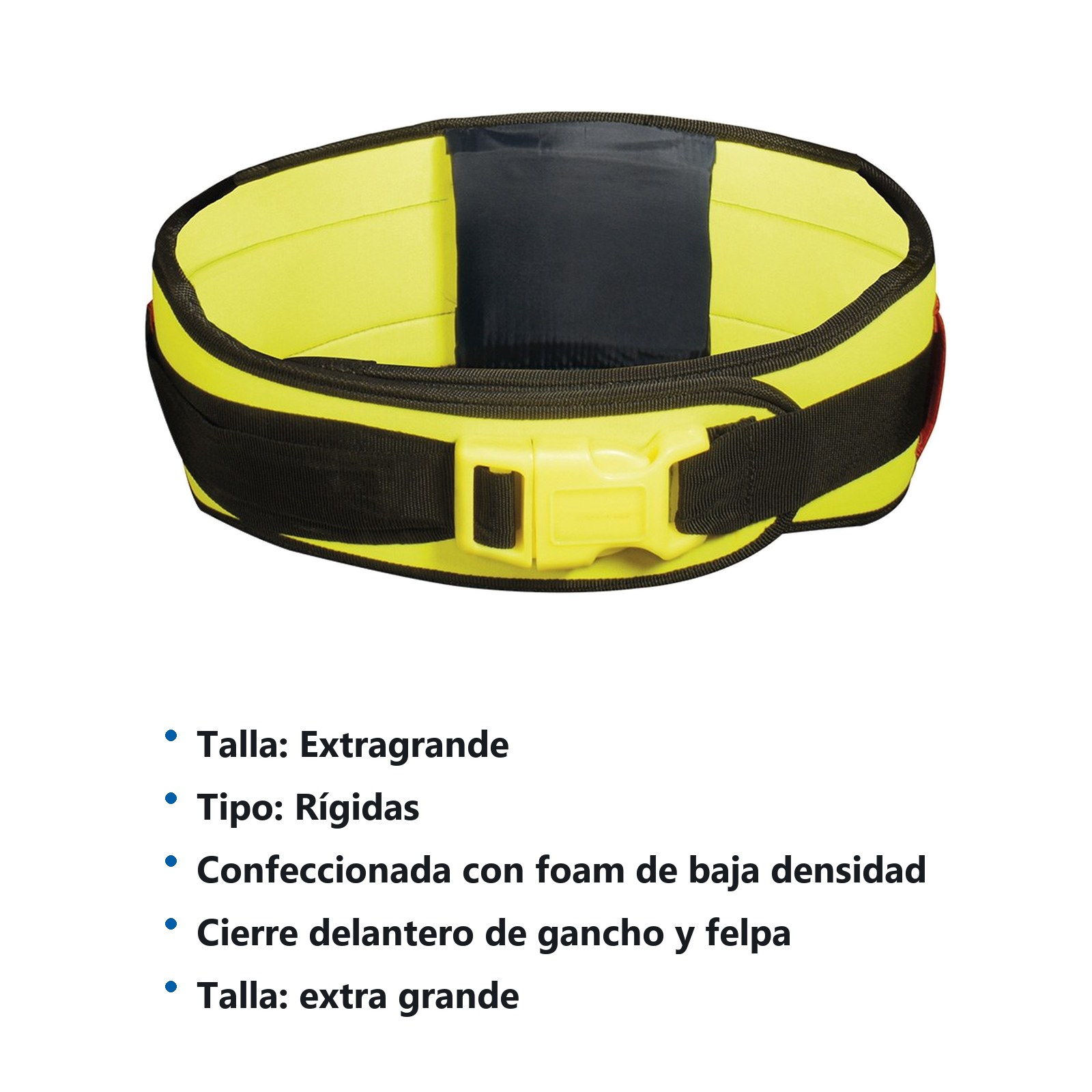 Faja rígida con hebilla de alta visibilidad de 3 cinturones EG Surtek - Imagen 2