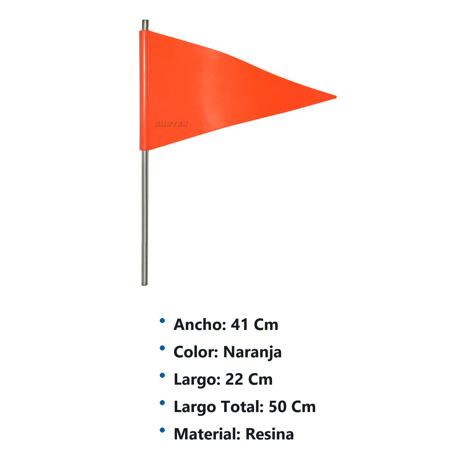 Banderín para señalización con vástago de acero galvanizado Surtek - Imagen 2