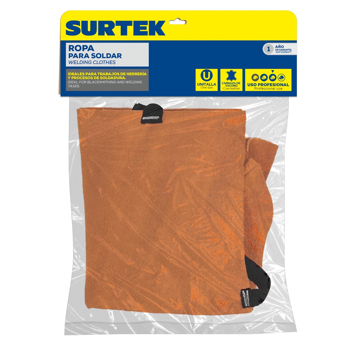 Polainas de carnaza para soldar, 29 cm Surtek - Imagen 2