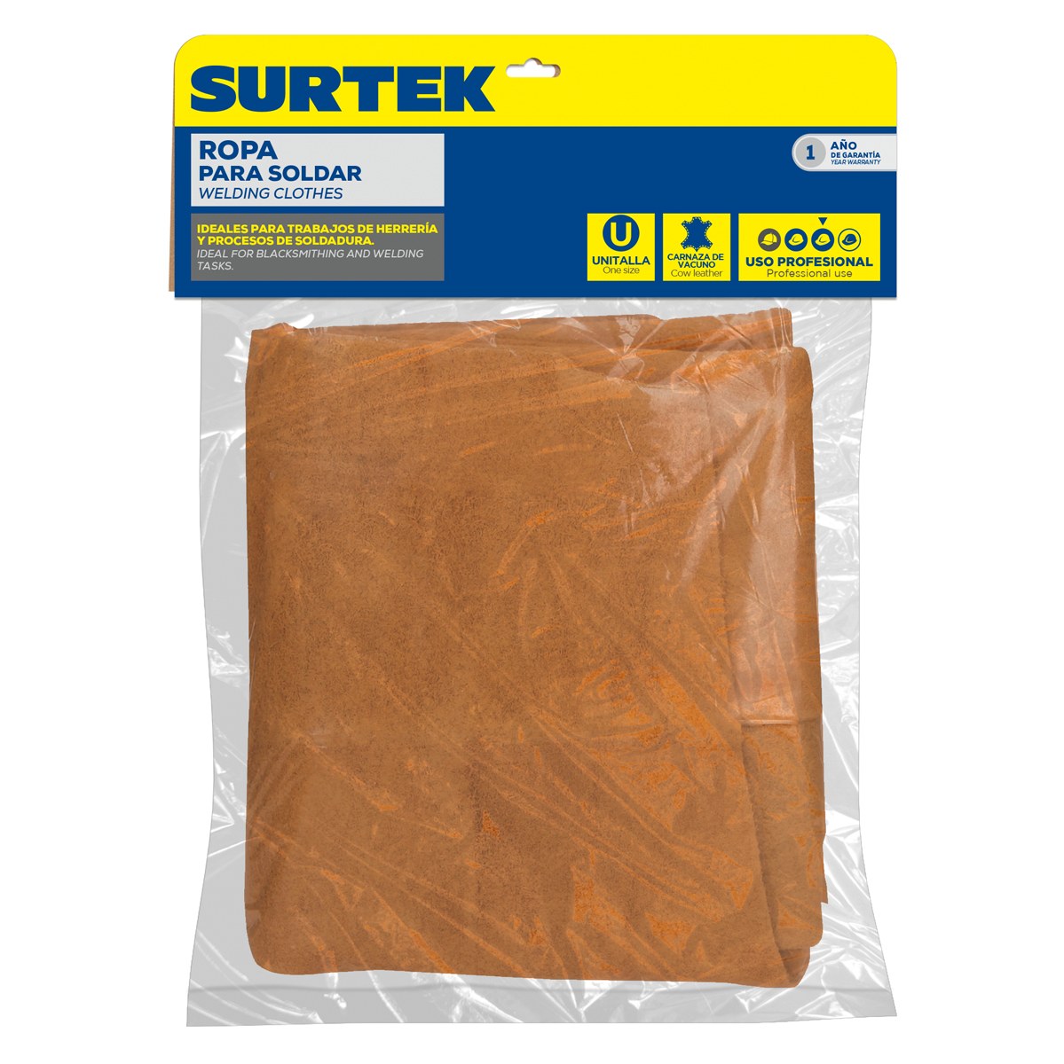 Mandil de carnaza para soldar, 80 cm Surtek - Imagen 3