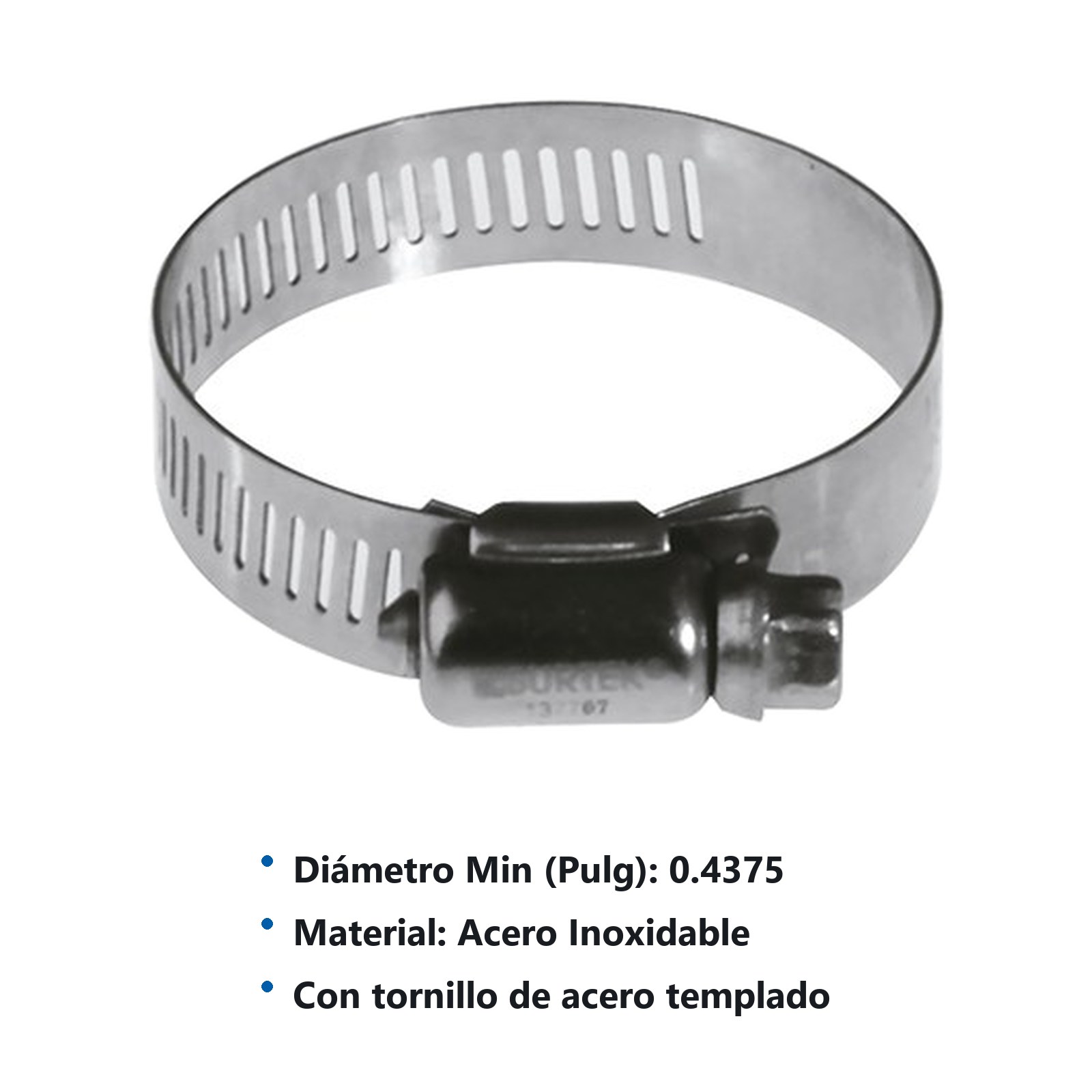 Abrazadera sin fin de acero inoxidable de 7/16" a 1-1/16" Surtek - Imagen 3