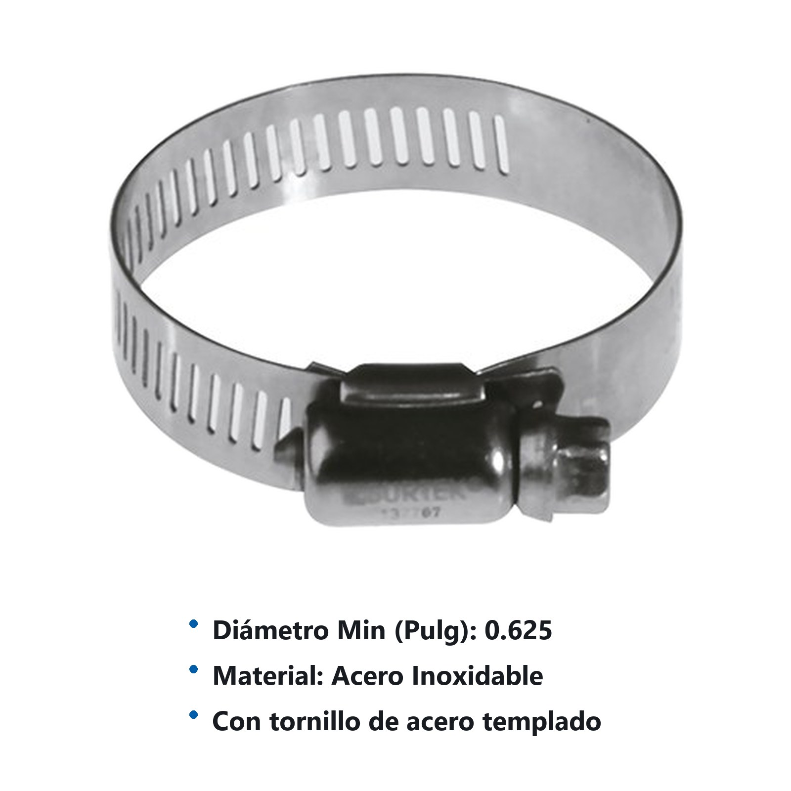 Abrazadera sin fin de acero inoxidable de 5/8" a 1-1/4" Surtek - Imagen 3