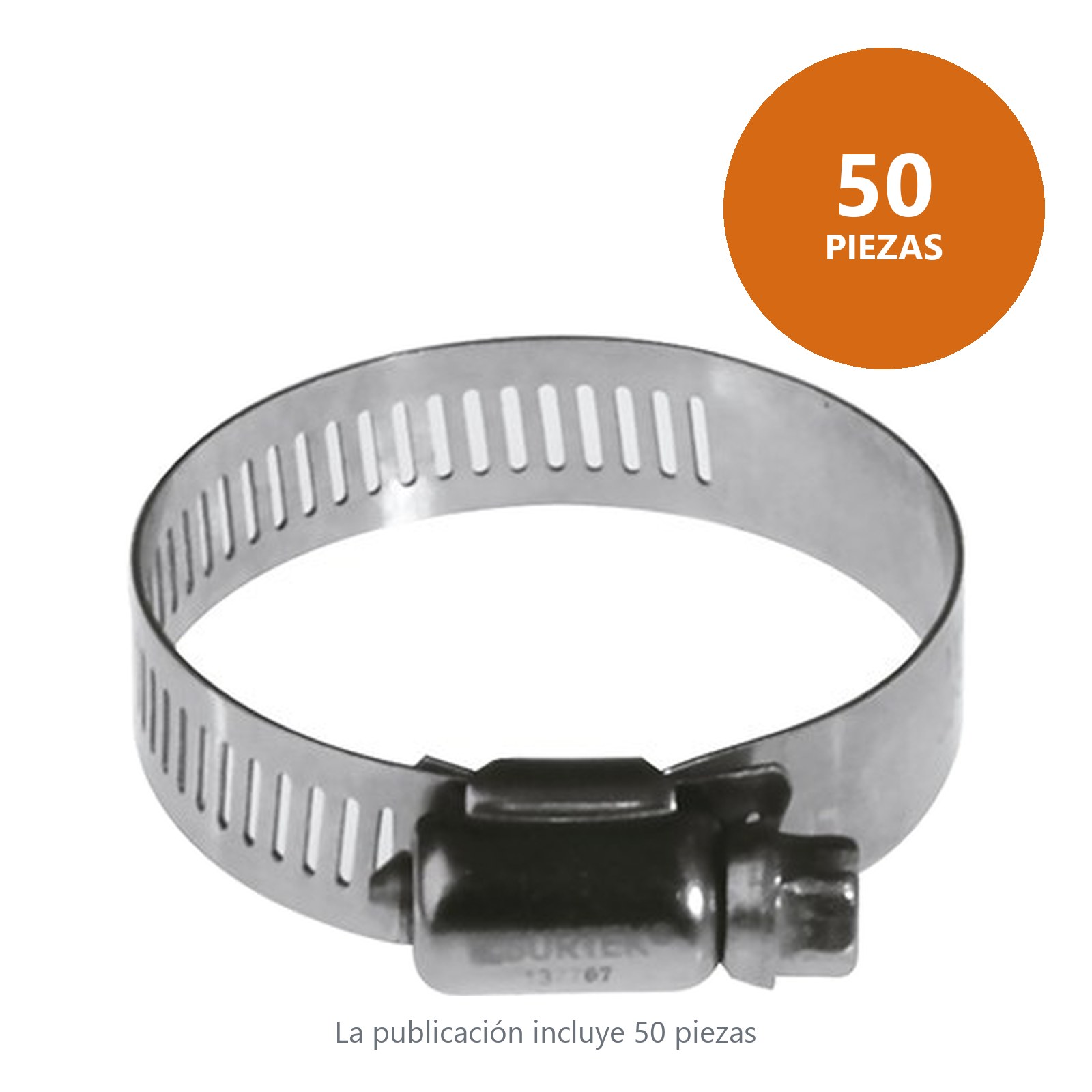 Abrazadera sin fin de acero inoxidable de 1-1/2" a 2-1/4" Surtek - Imagen 2