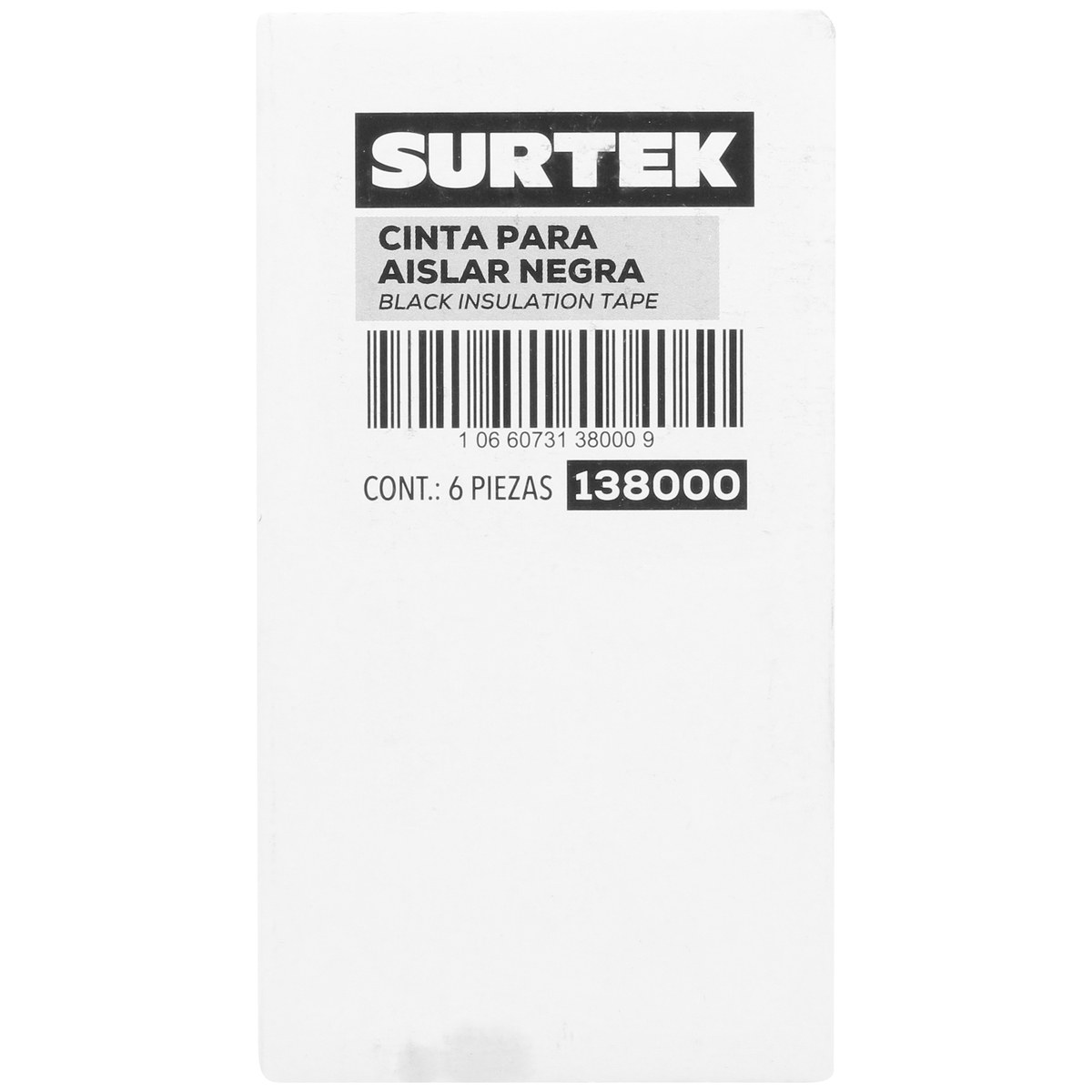Cinta negra para aislar 19 mm x 9 m Surtek - Imagen 3