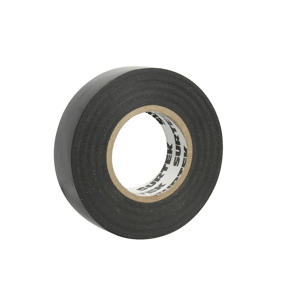 Cinta negra para aislar 19 mm x 18 m, en blíster Surtek