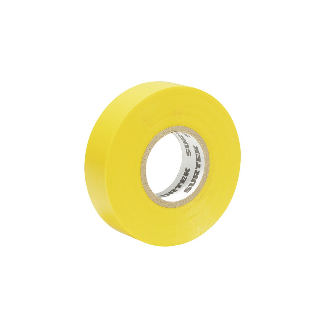 Cinta amarilla para aislar 19 mm x 18 m Surtek