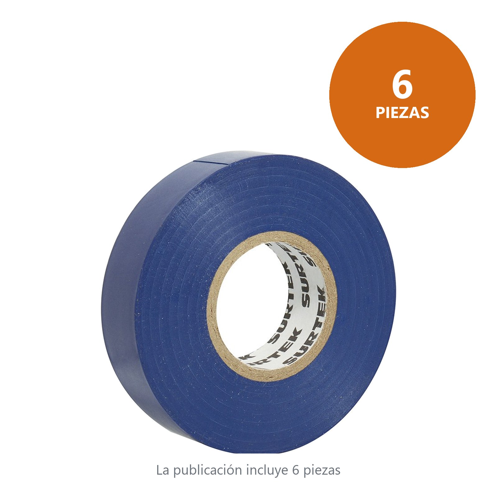 Cinta azul para aislar 19 mm x 18 m Surtek - Imagen 2