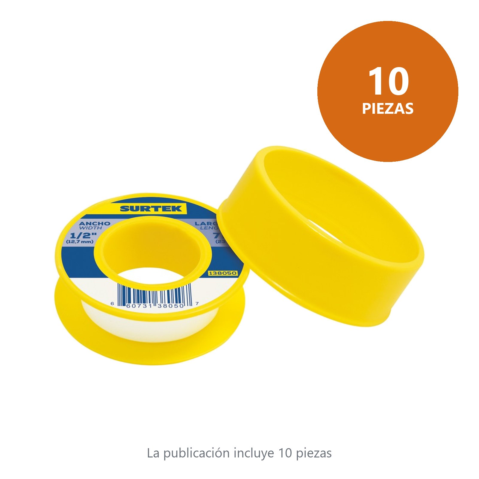 Cinta sella roscas 24 mm x 7 m Surtek - Imagen 3