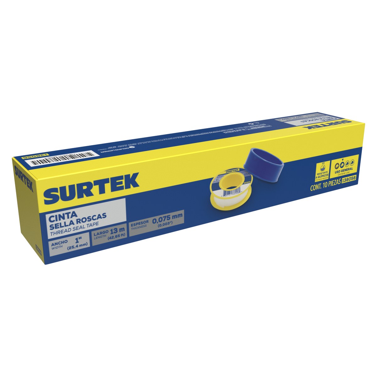 Cinta sella roscas 24 mm x 13 m Surtek - Imagen 2