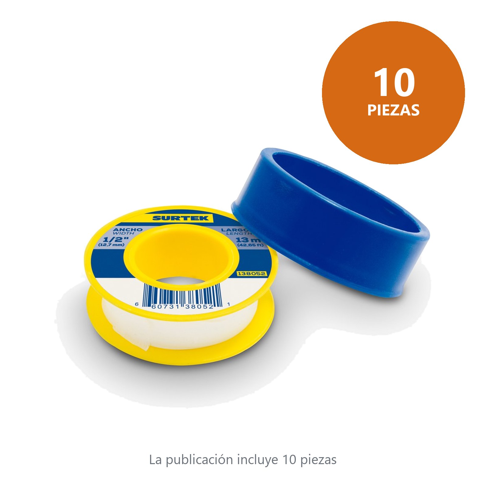 Cinta sella roscas 24 mm x 13 m Surtek - Imagen 3