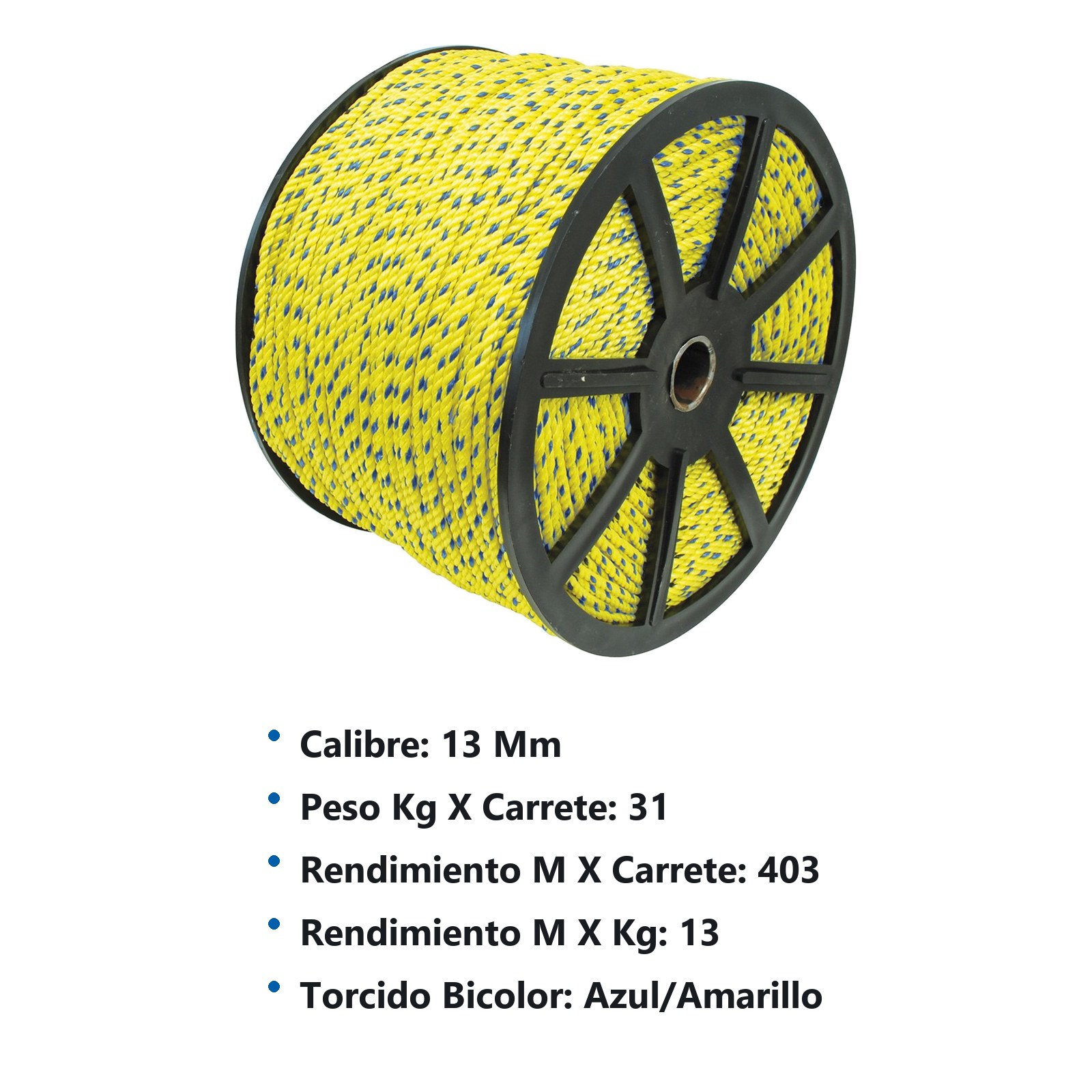 Cuerda de polipropileno en carrete 13 mm Surtek - Imagen 2