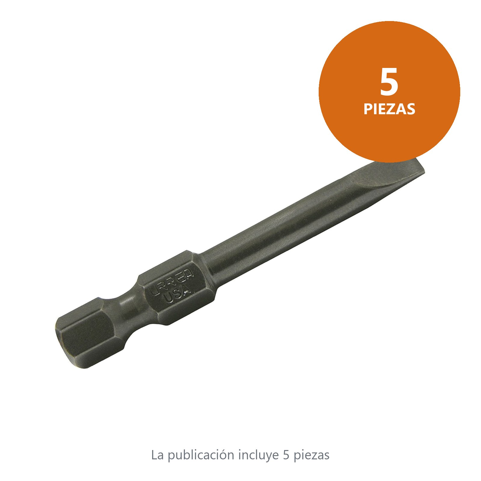 Punta plana de poder hexágono de 1/4", 5/16" x 1-15/16" Urrea - Imagen 2
