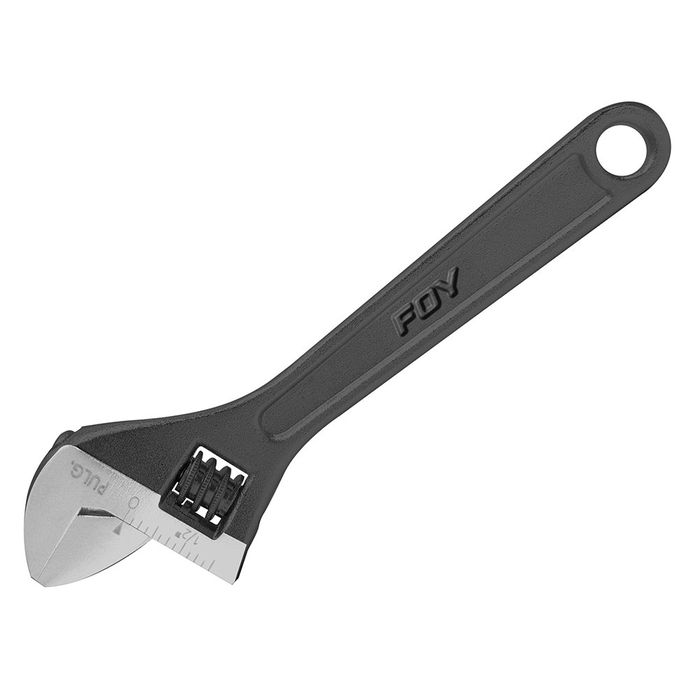 Llave ajustable pavonada 8" Foy