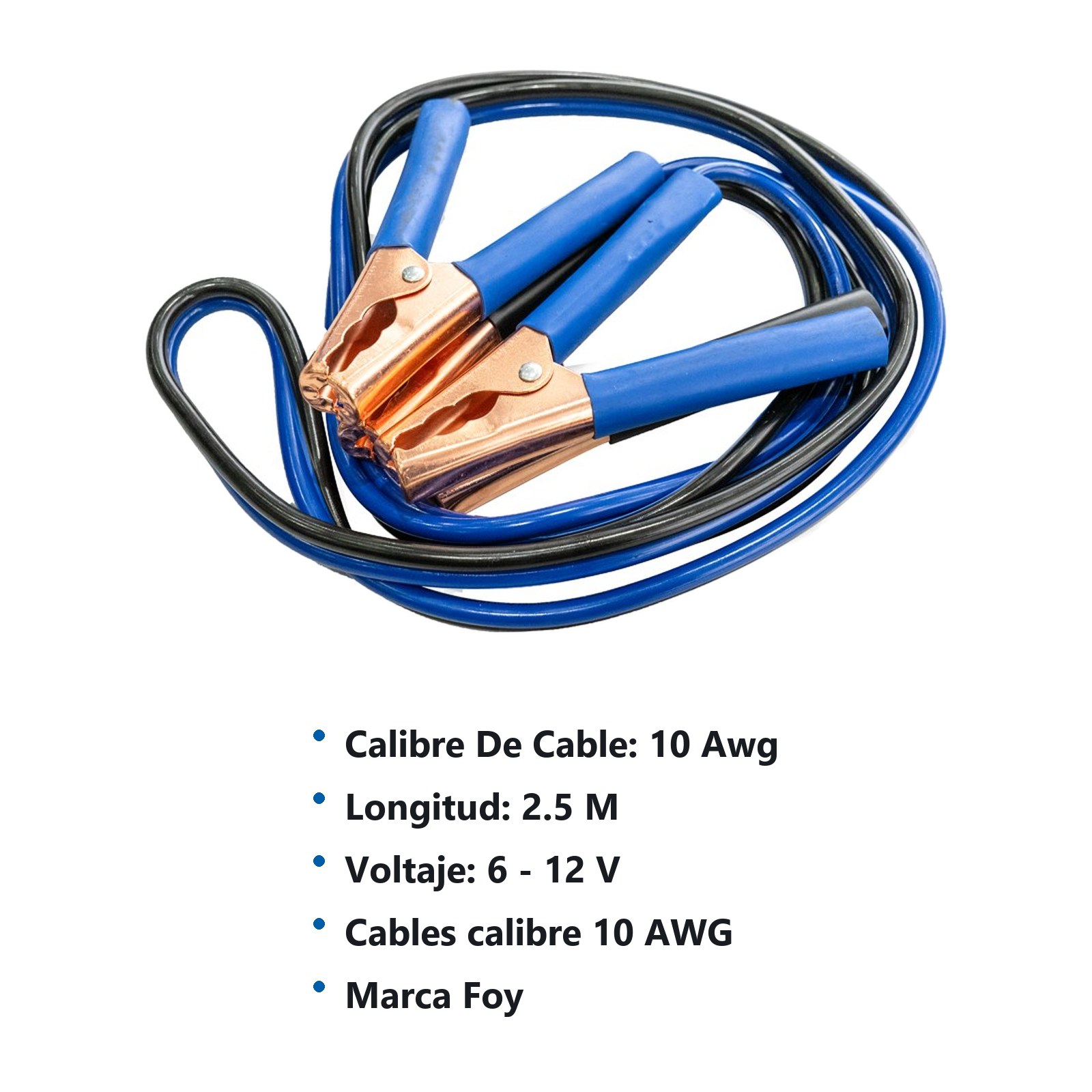 Cables pasa corriente, 2.5 m Foy - Imagen 2