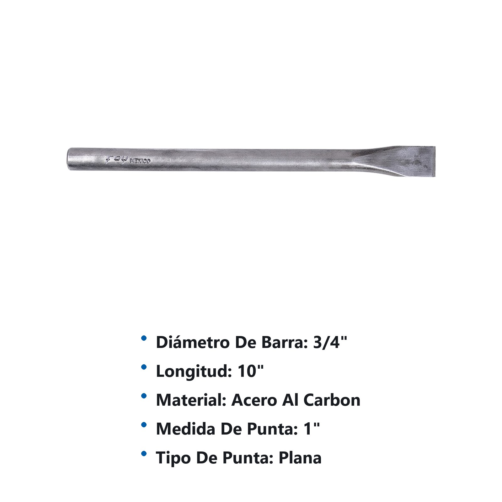 Cincel corta frío 1", 10" Foy - Imagen 3