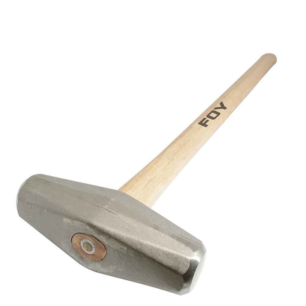 Marro tipo barril con mango largo de madera de 36", 6 lb Foy