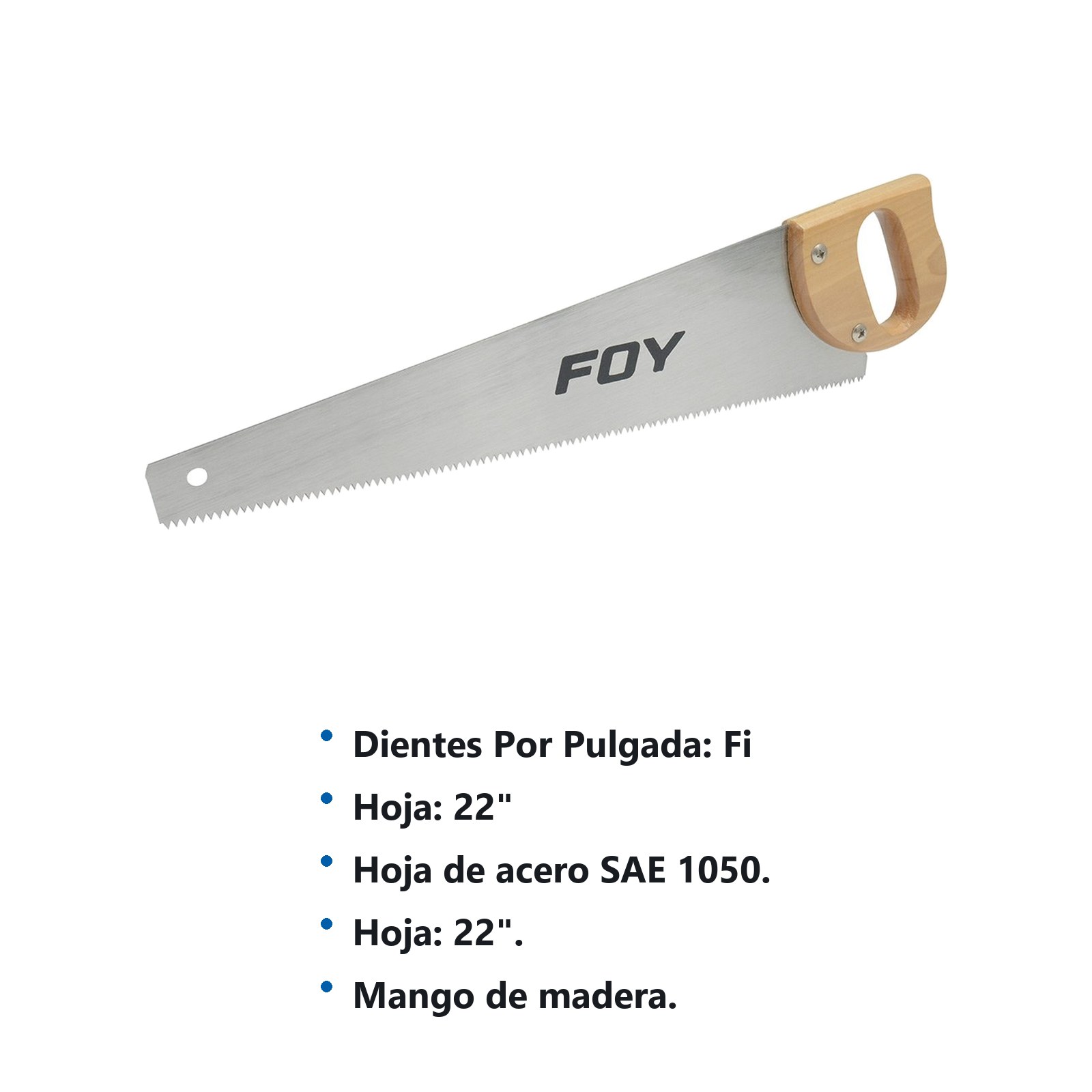 Serrucho con mango de madera de 22" Foy - Imagen 3