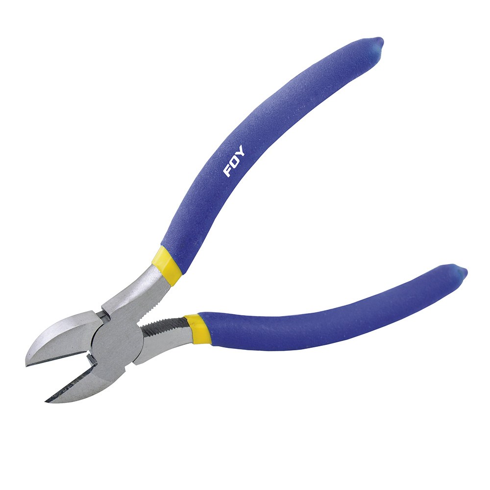 Pinza para electricista con mango con doble plastisol de 8" corte diagonal Foy