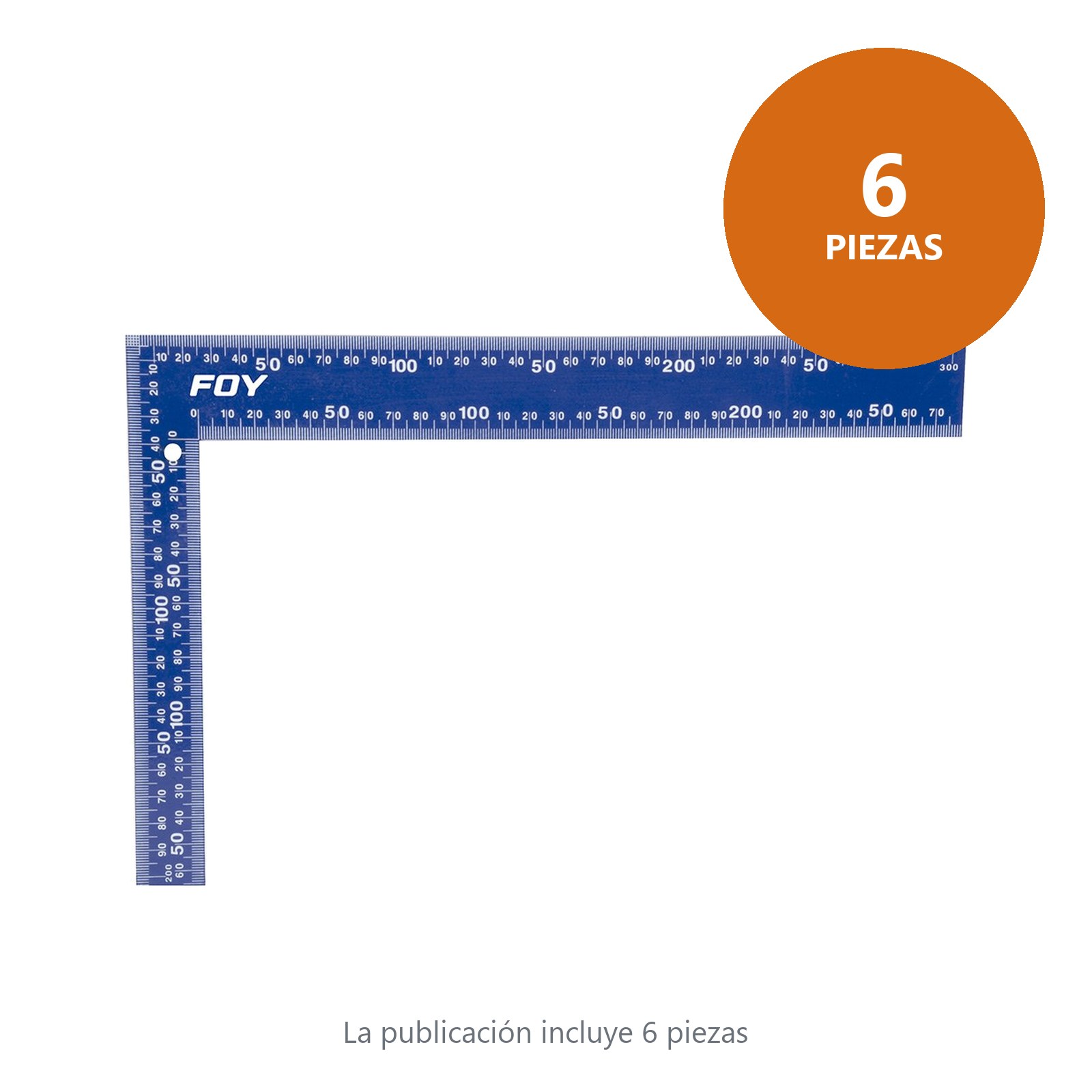 Escuadra de cantero de acero con cubierta de pintura electroestática 16" x 24" Foy - Imagen 3
