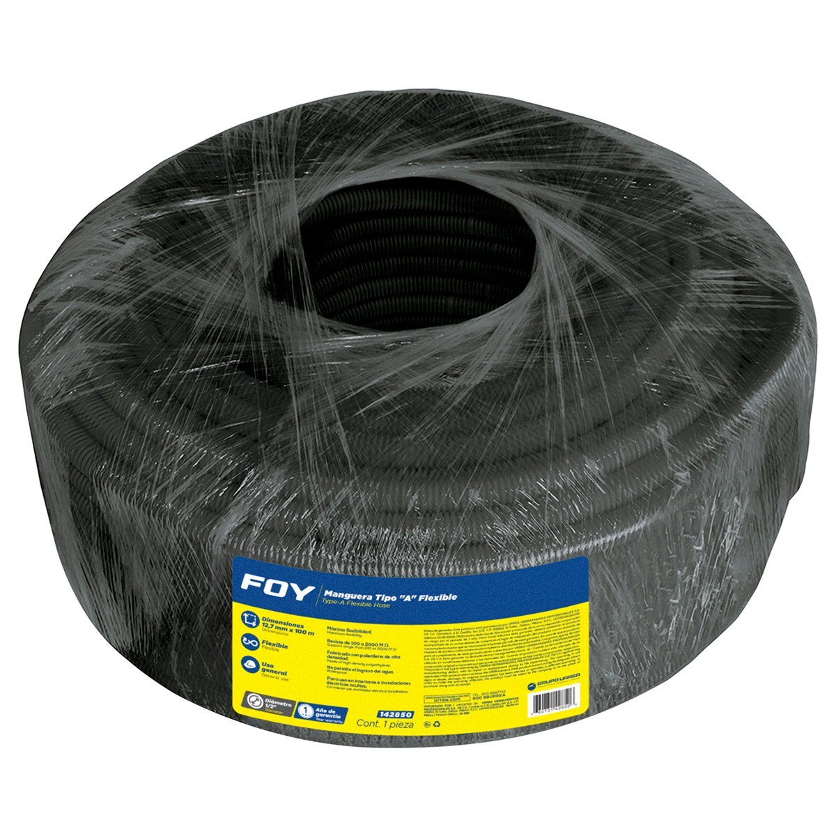 Manguera flexible para cable, reforzada 1/2" 100 m Foy - Imagen 2