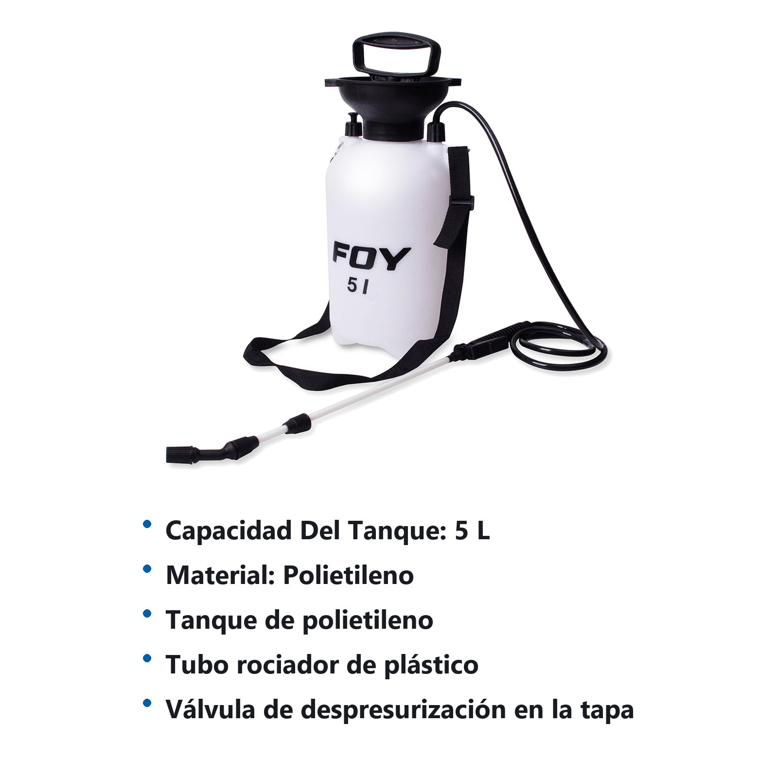 Fumigador con varilla plástica 5L Foy - Imagen 3