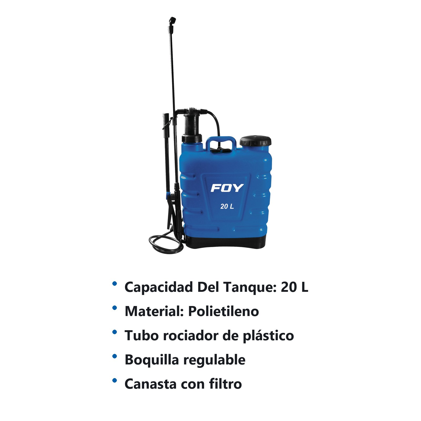 Fumigador tipo mochila ergonómica 20L Foy - Imagen 2