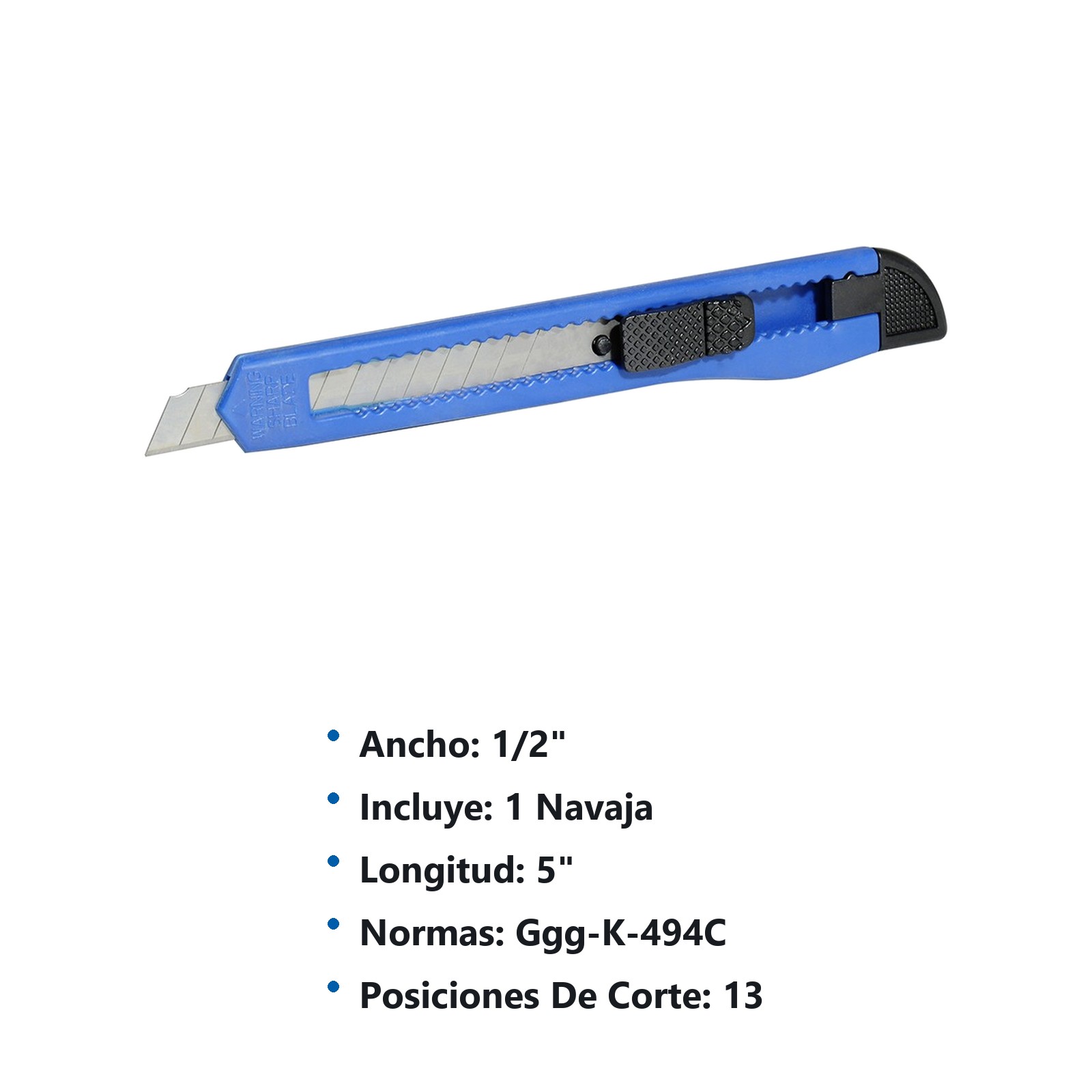 Cutter con cuerpo de plástico de 9 mm Foy - Imagen 3