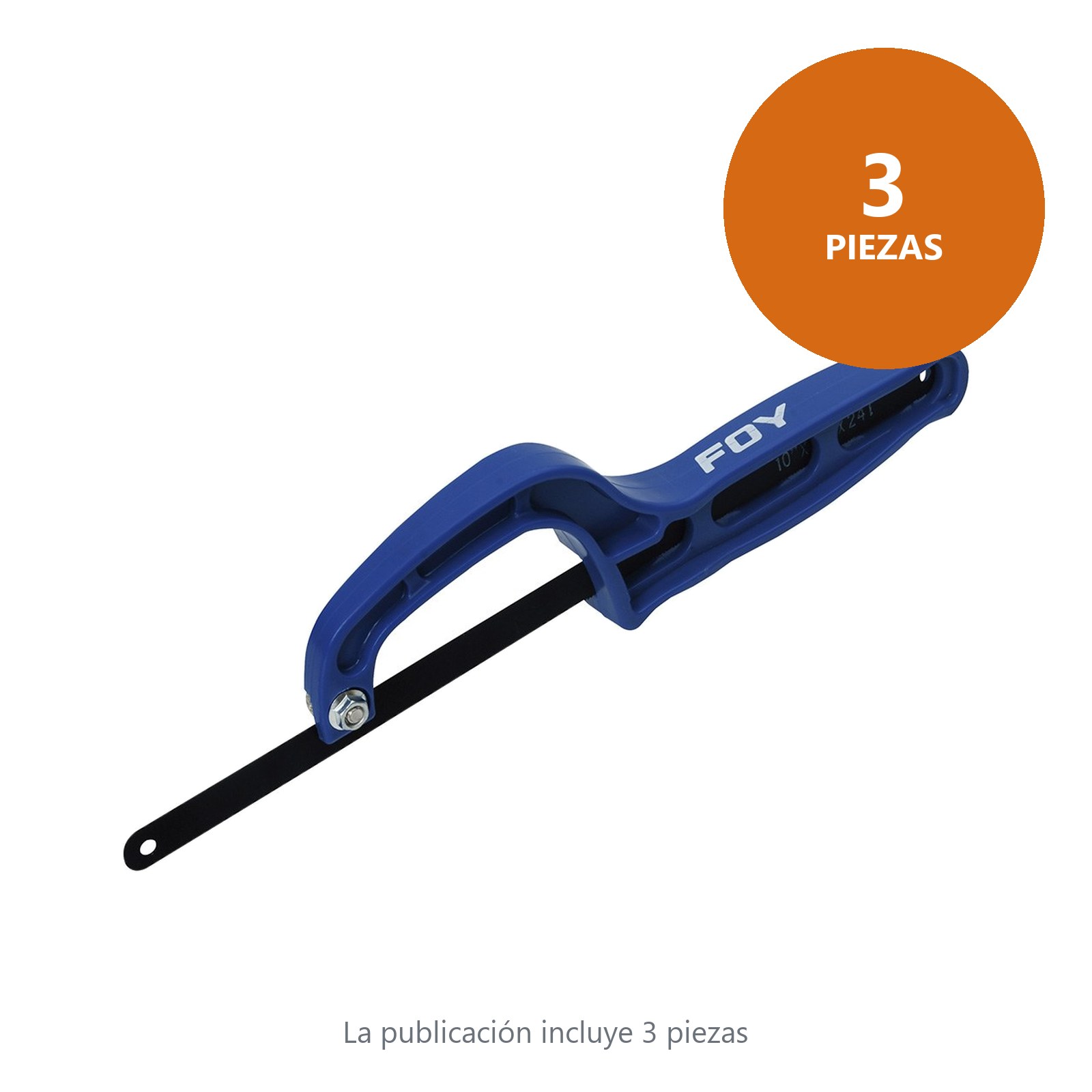 Mini arco de segueta con mango plástico 10" y 12", 12" Foy - Imagen 3