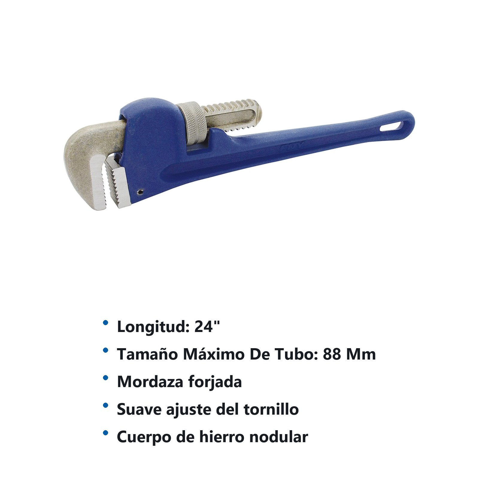 Llave stillson de hierro maleable de 24" Foy - Imagen 2