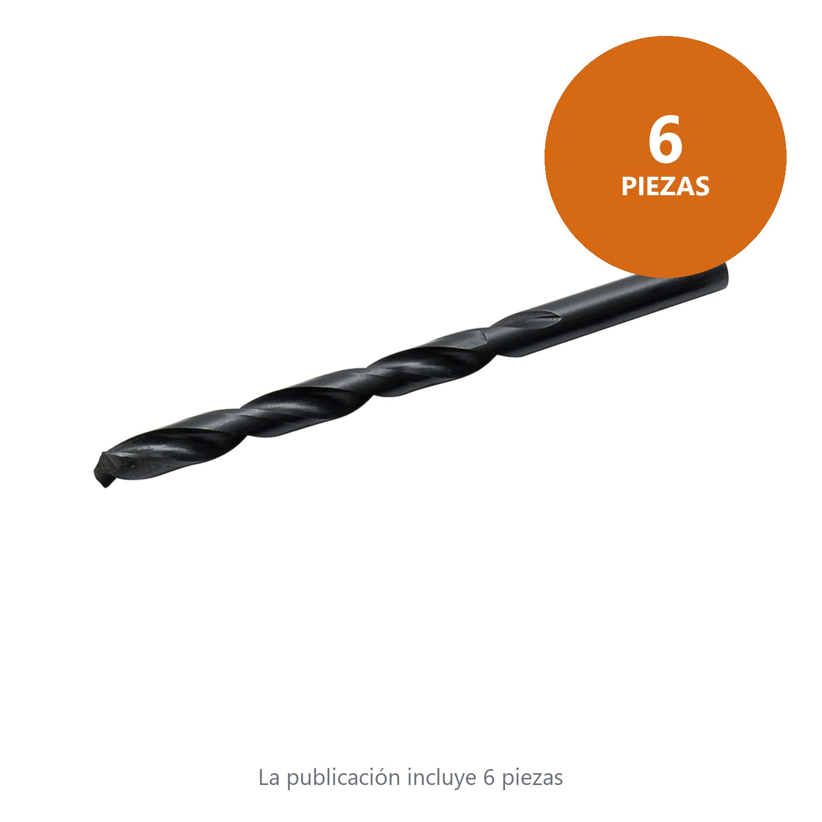 Juego de brocas negras de acero de alta velocidad zanco recto, 5 piezas Foy - Imagen 3