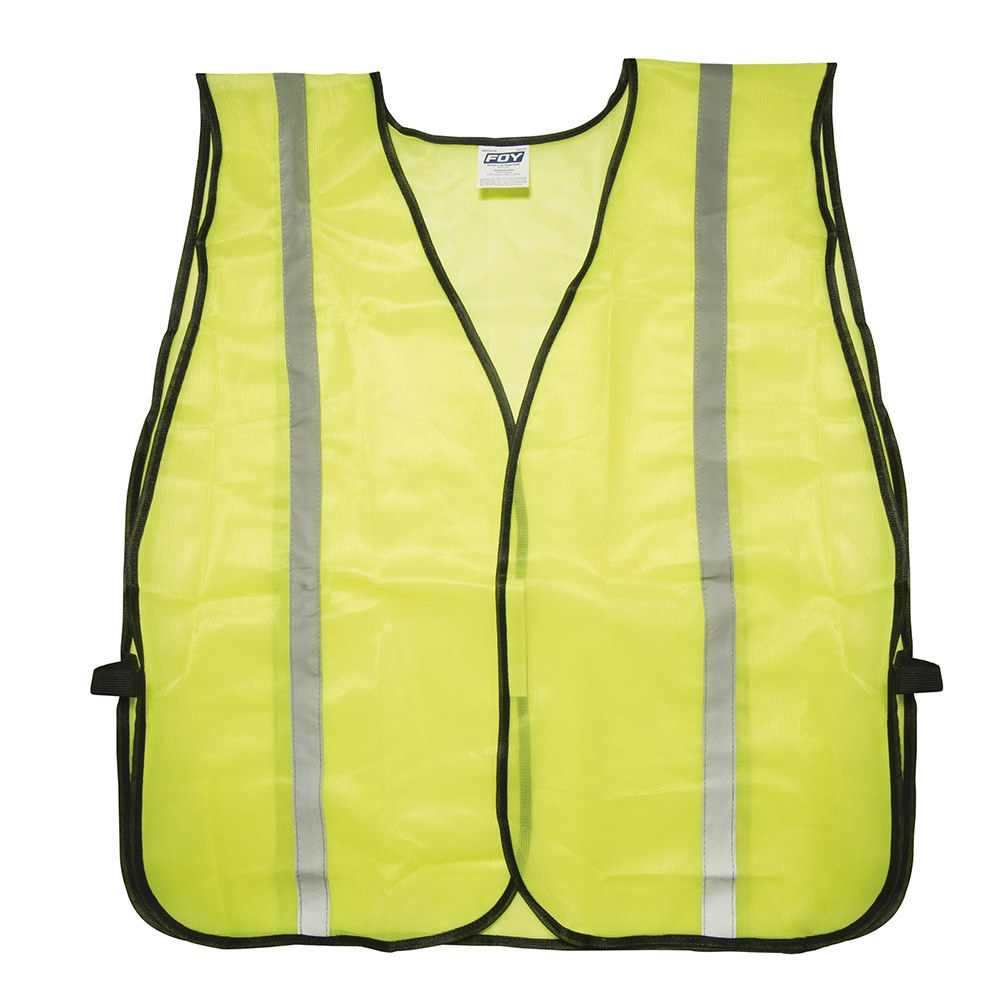Chaleco de seguridad de malla de poliéster de alta visibilidad amarillo unitalla Foy