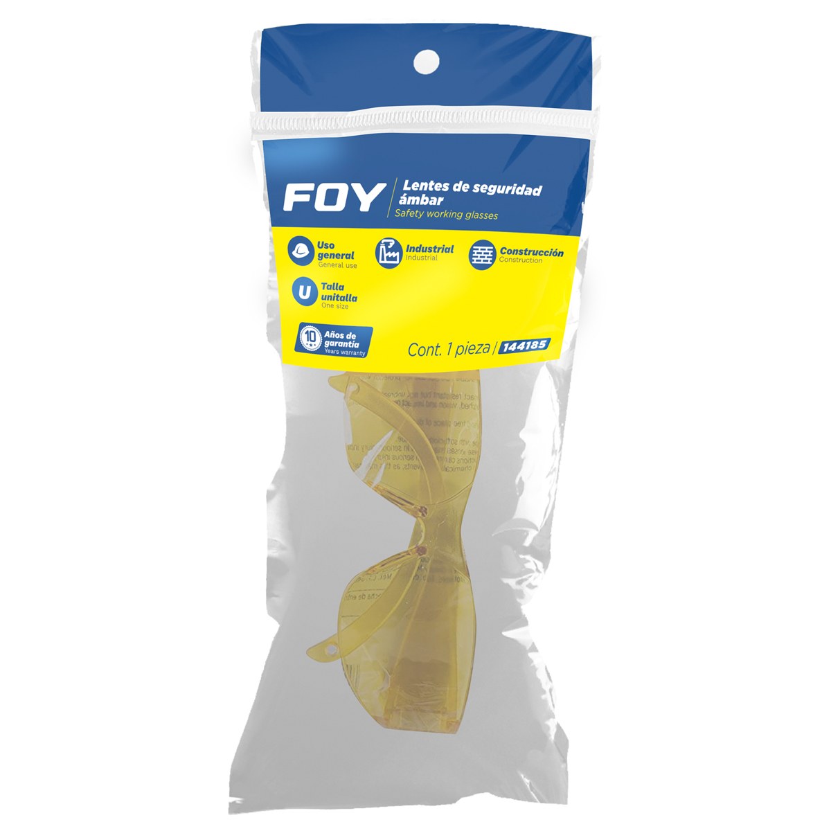 Lentes de seguridad, ámbar Foy - Imagen 2
