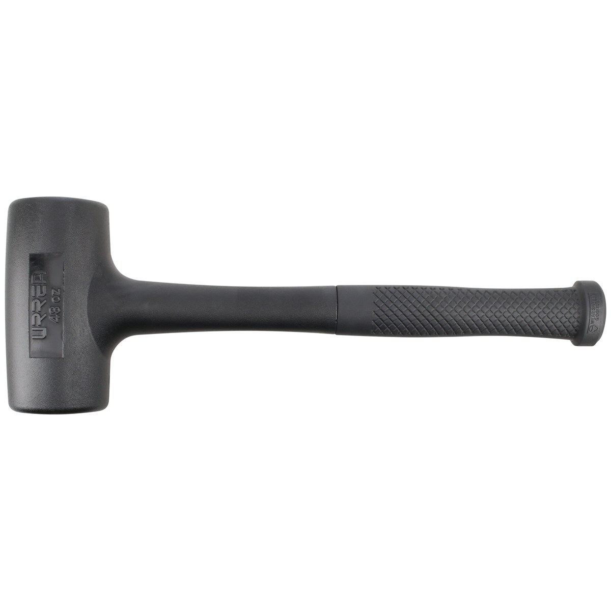 Mazo de golpe seco tapas fijas de alto impacto con mango Rubber grip de 12-1/8", 48 oz Urrea - Imagen 3
