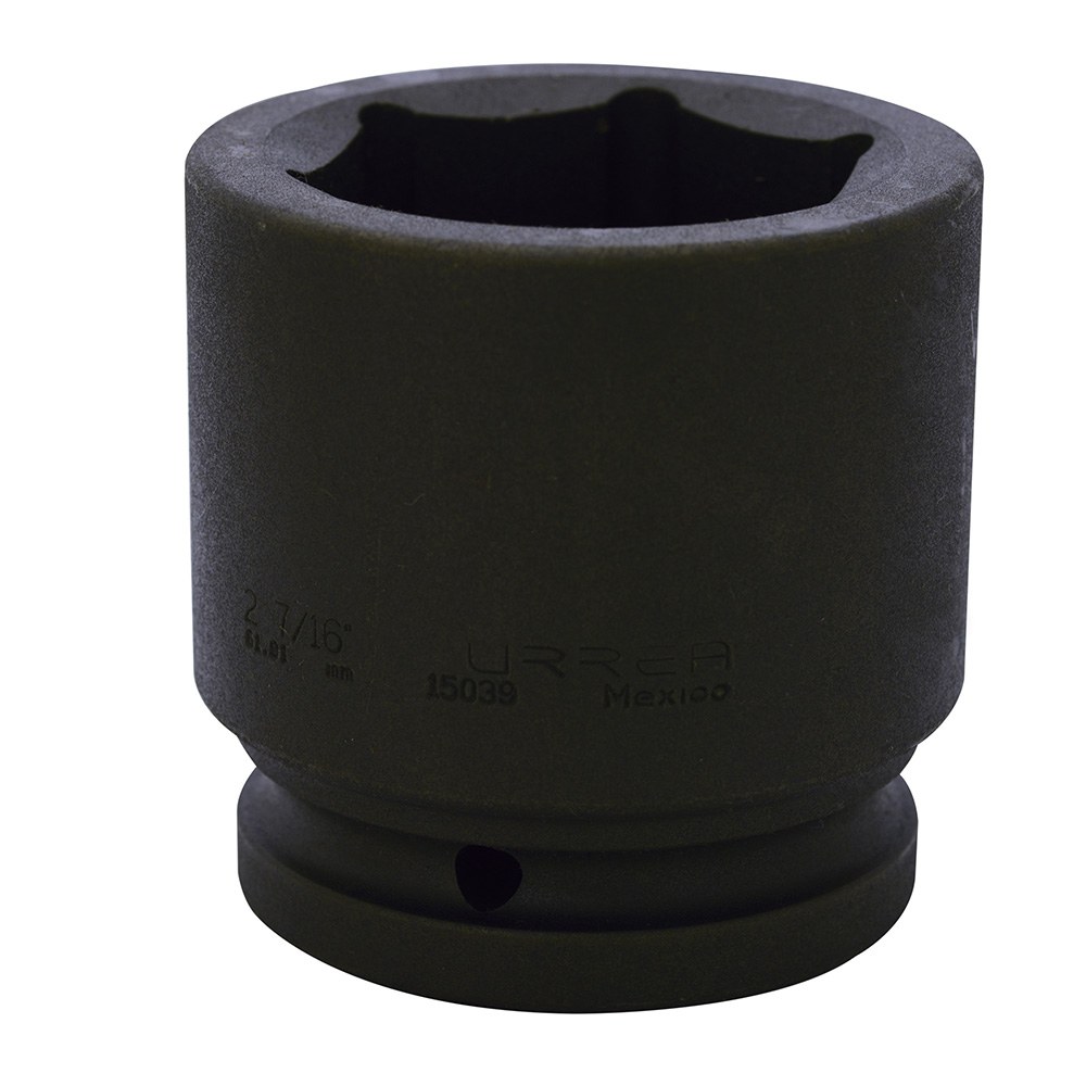Dado de impacto cuadro de 1-1/2", 6 puntas, en pulgadas, 2-7/16" Urrea