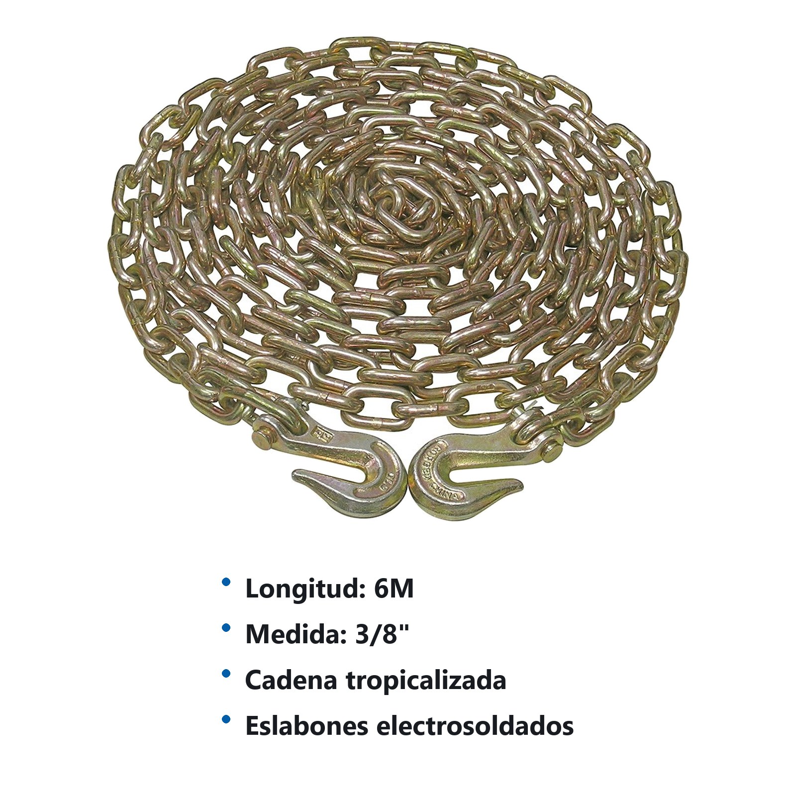 Cadena grado 70 con gancho 3/8" Surtek - Imagen 2