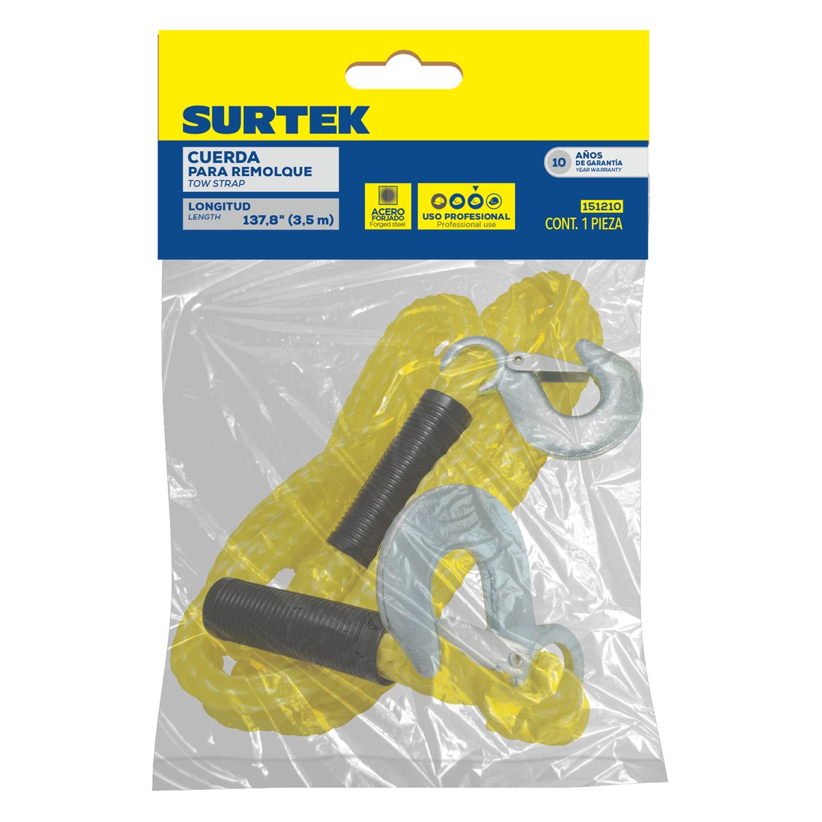 Cuerda para remolque 16 mm x 3.5 m Surtek - Imagen 2