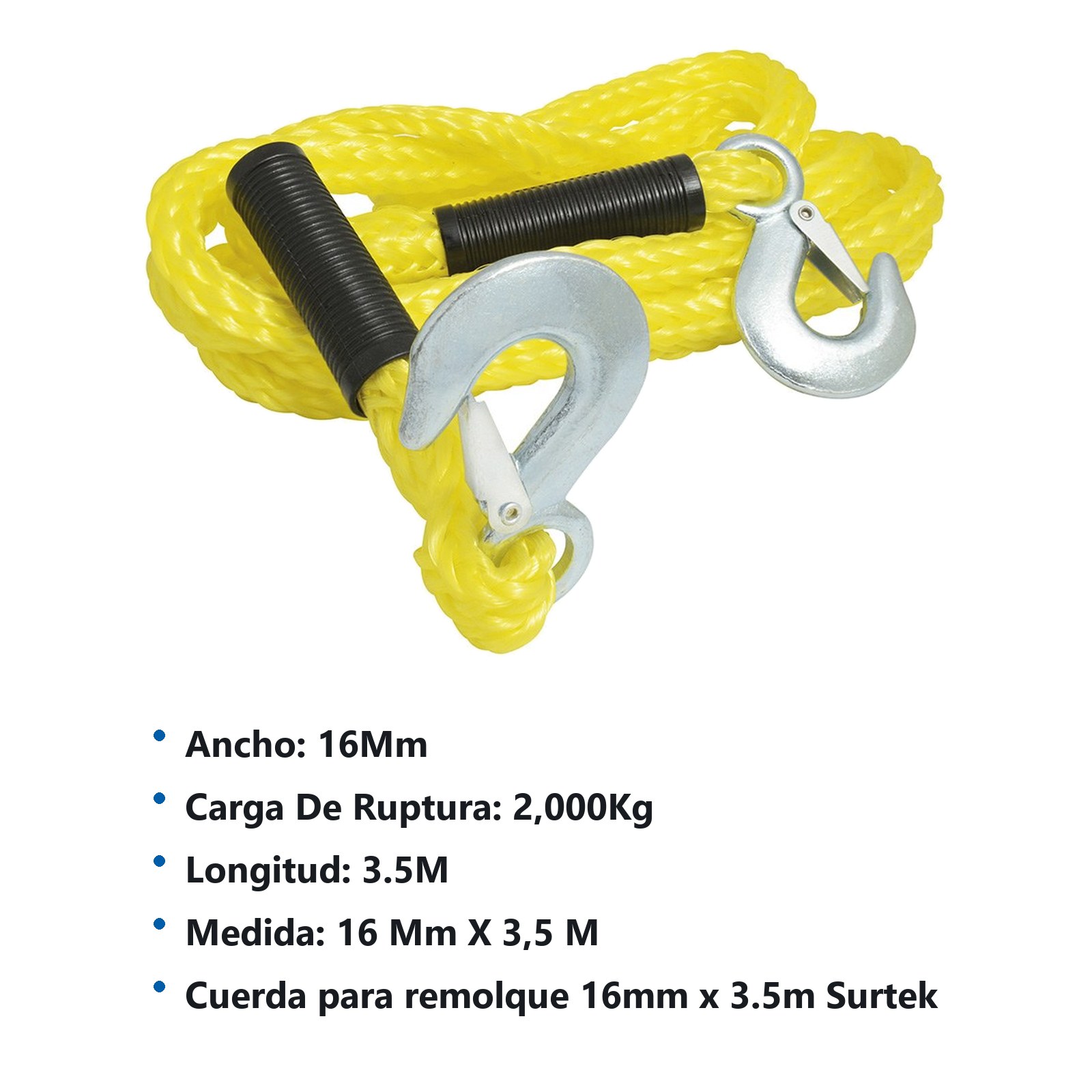Cuerda para remolque 16 mm x 3.5 m Surtek - Imagen 3